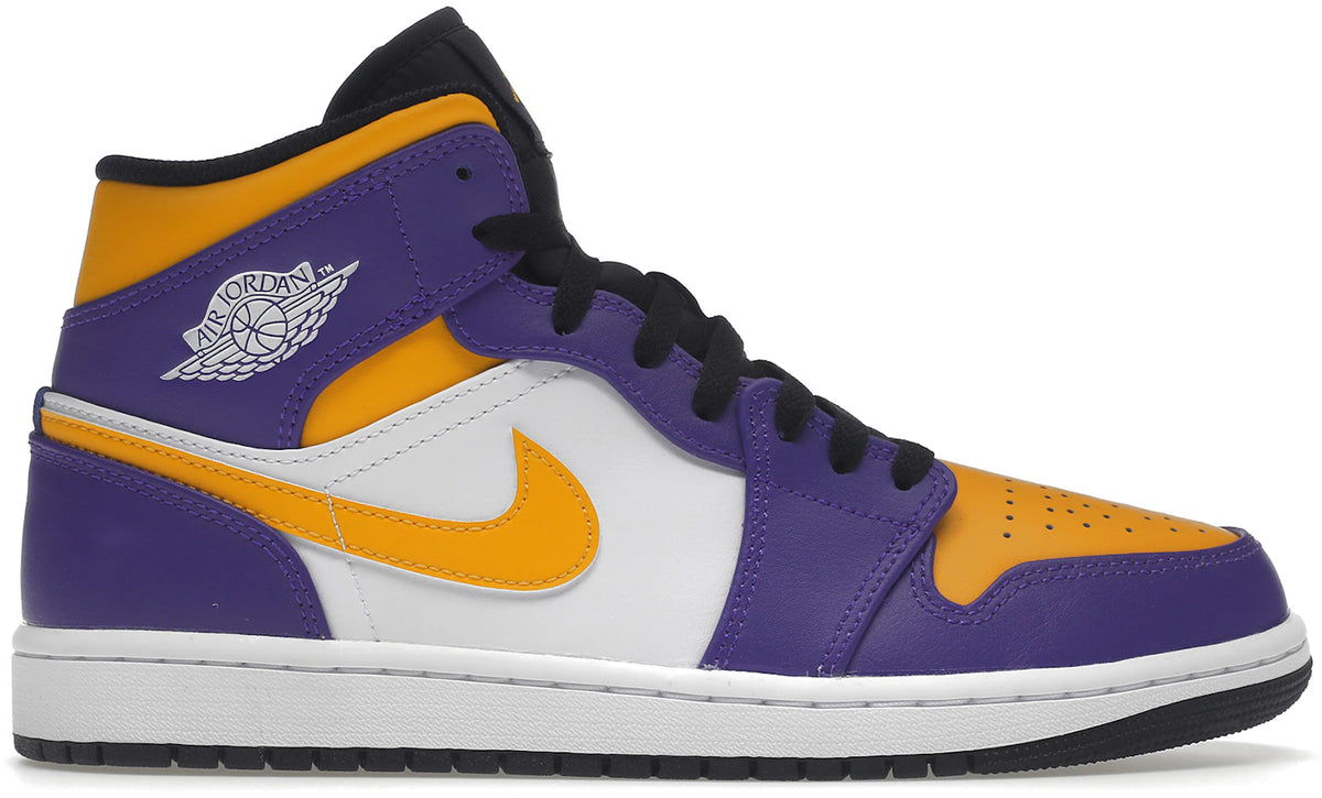 Jordan 1 Mid Lakers (2022) - Size 9.5