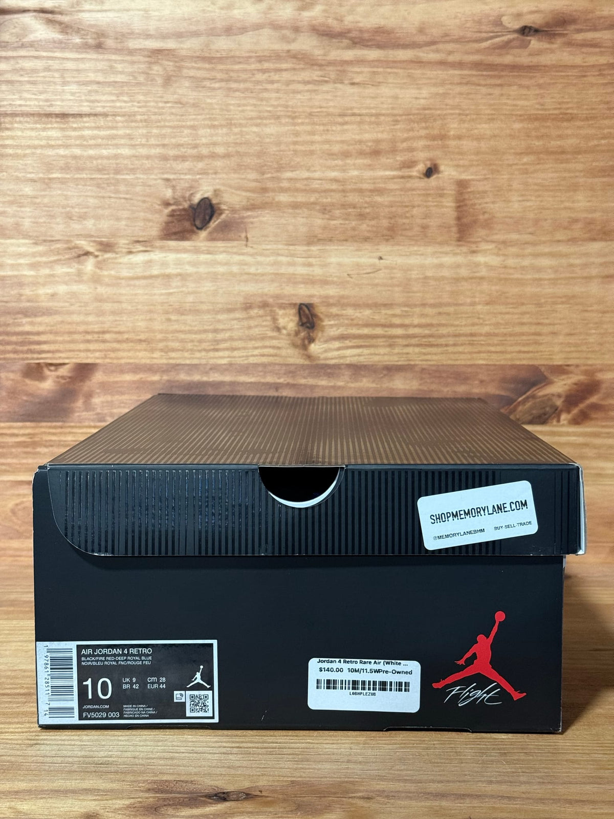 Jordan 4 Retro Rare Air (White Lettering) - Size 10