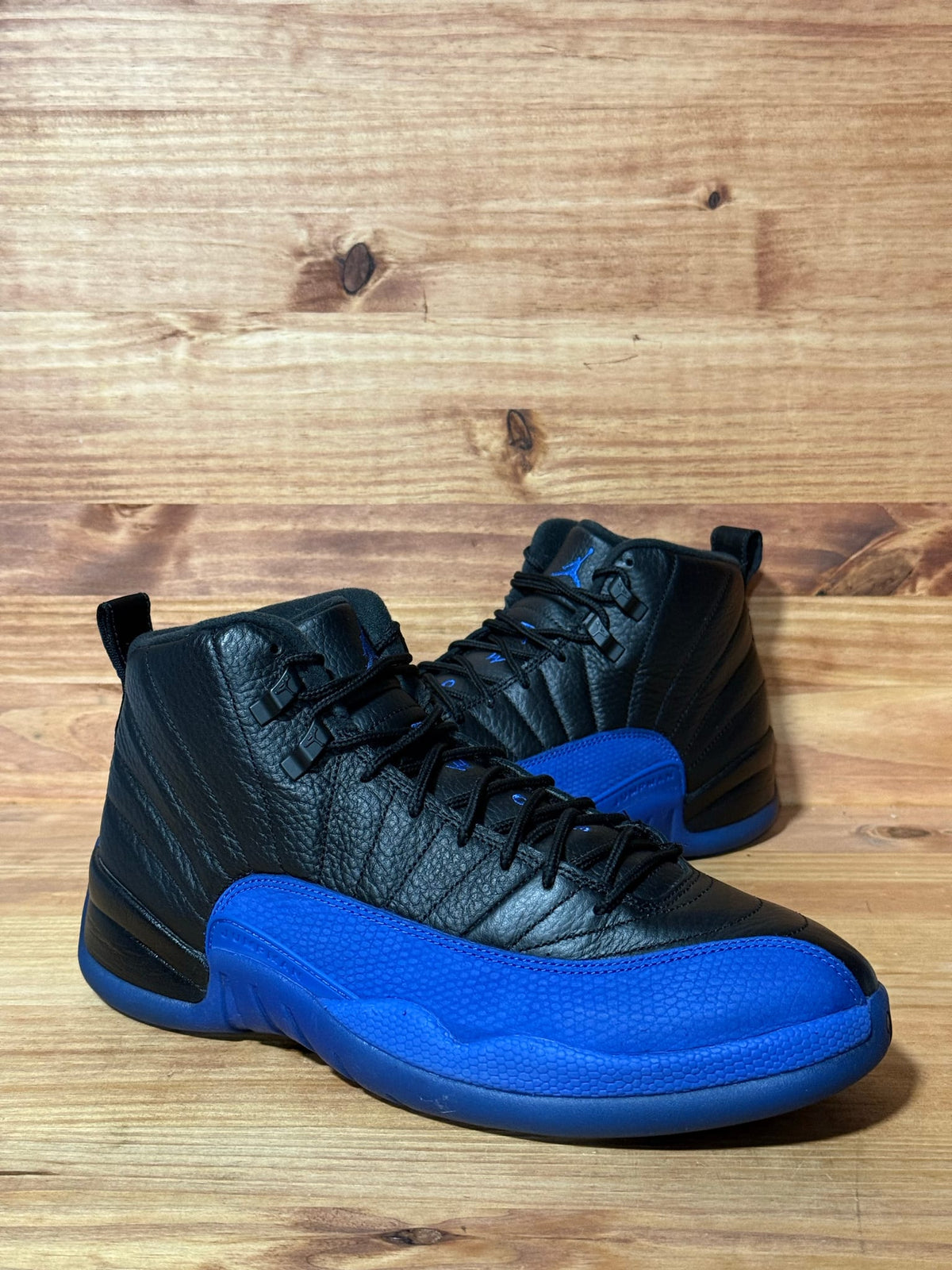 Jordan 12 Retro Black Game Royal - Size 10.5