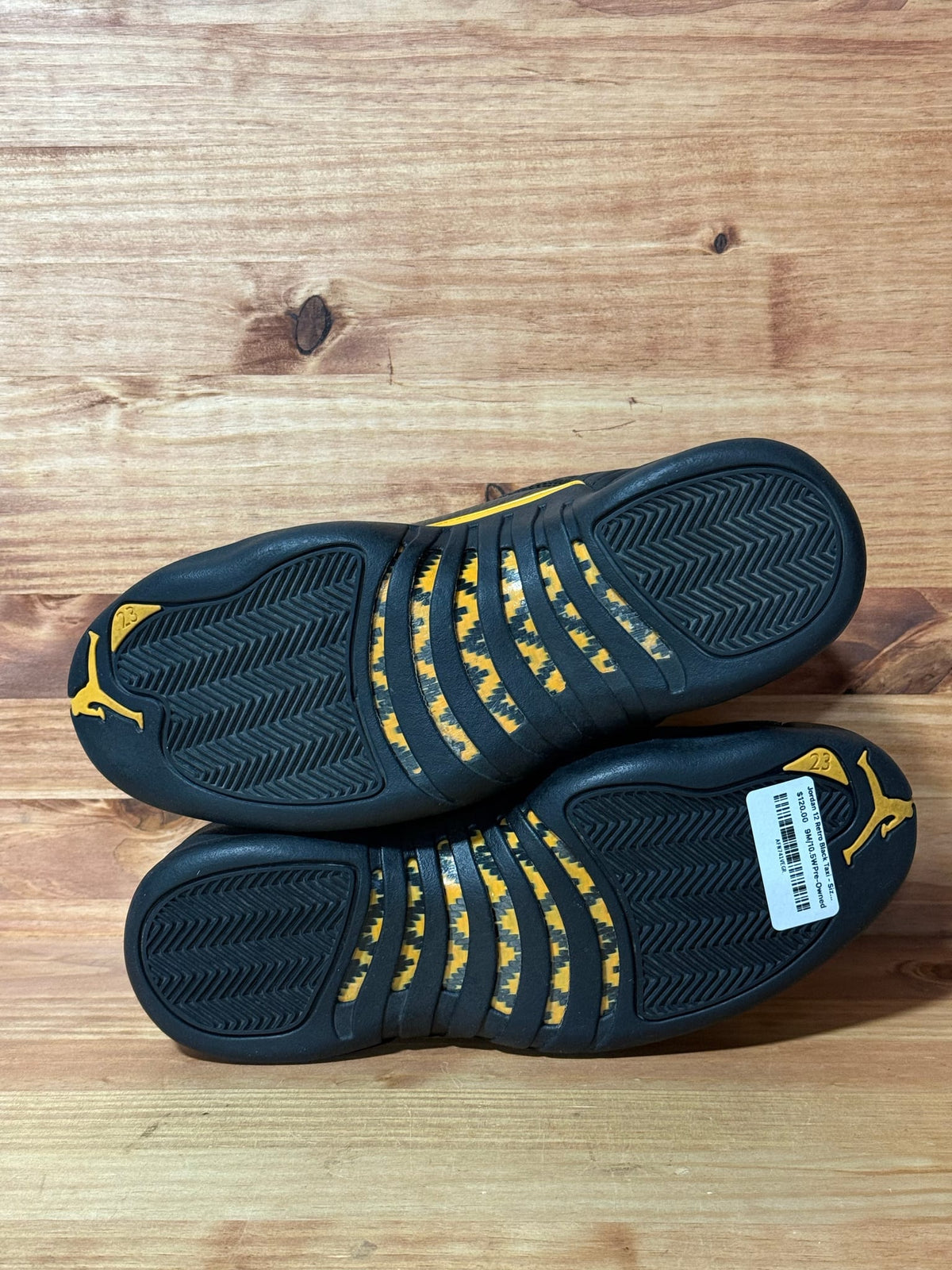Jordan 12 Retro Black Taxi - Size 9