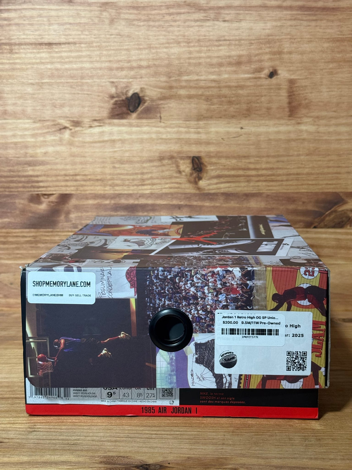 Jordan 1 Retro High OG SP Union LA Chicago Shadow - Size 9.5