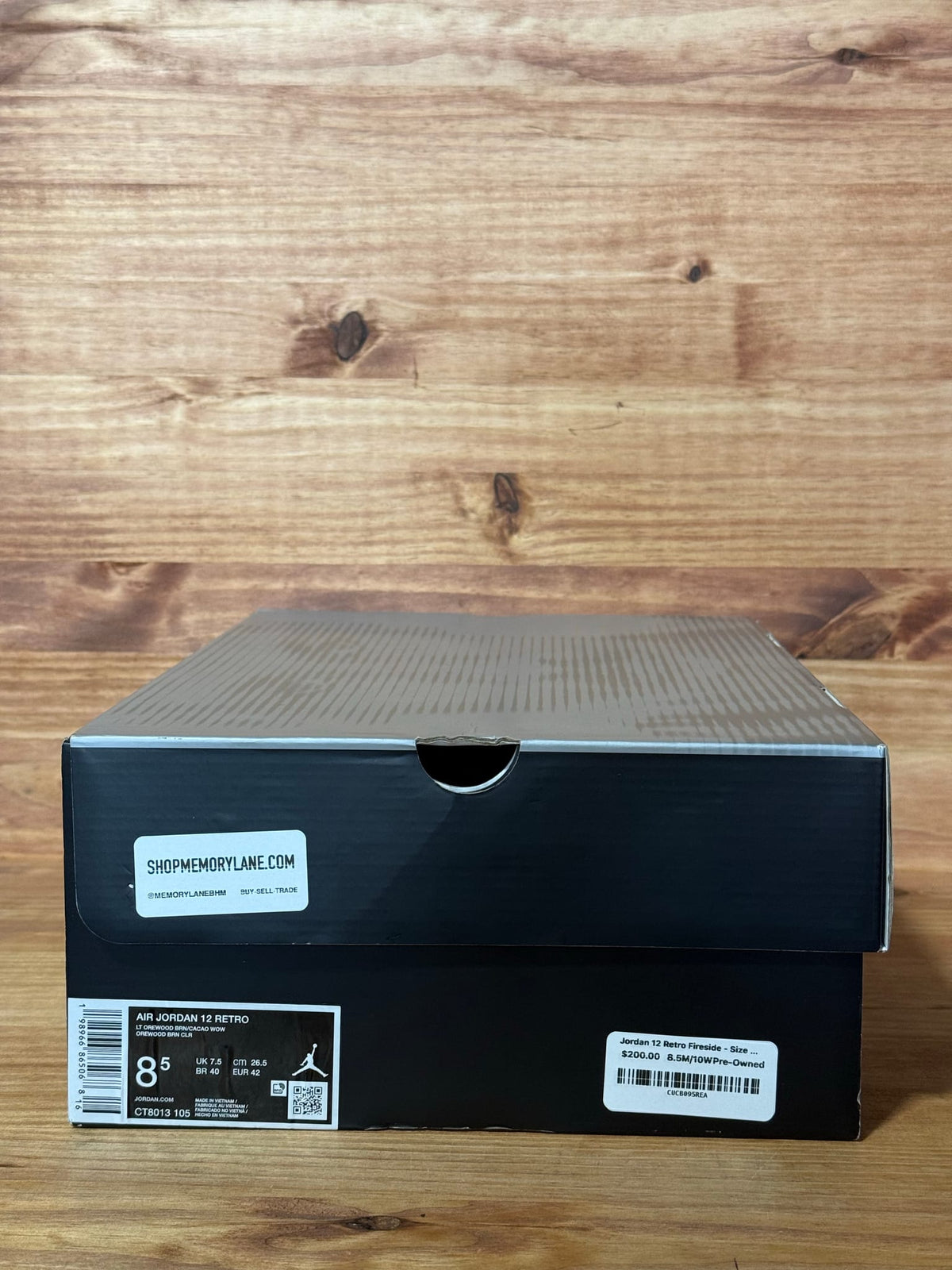 Jordan 12 Retro Fireside - Size 8.5