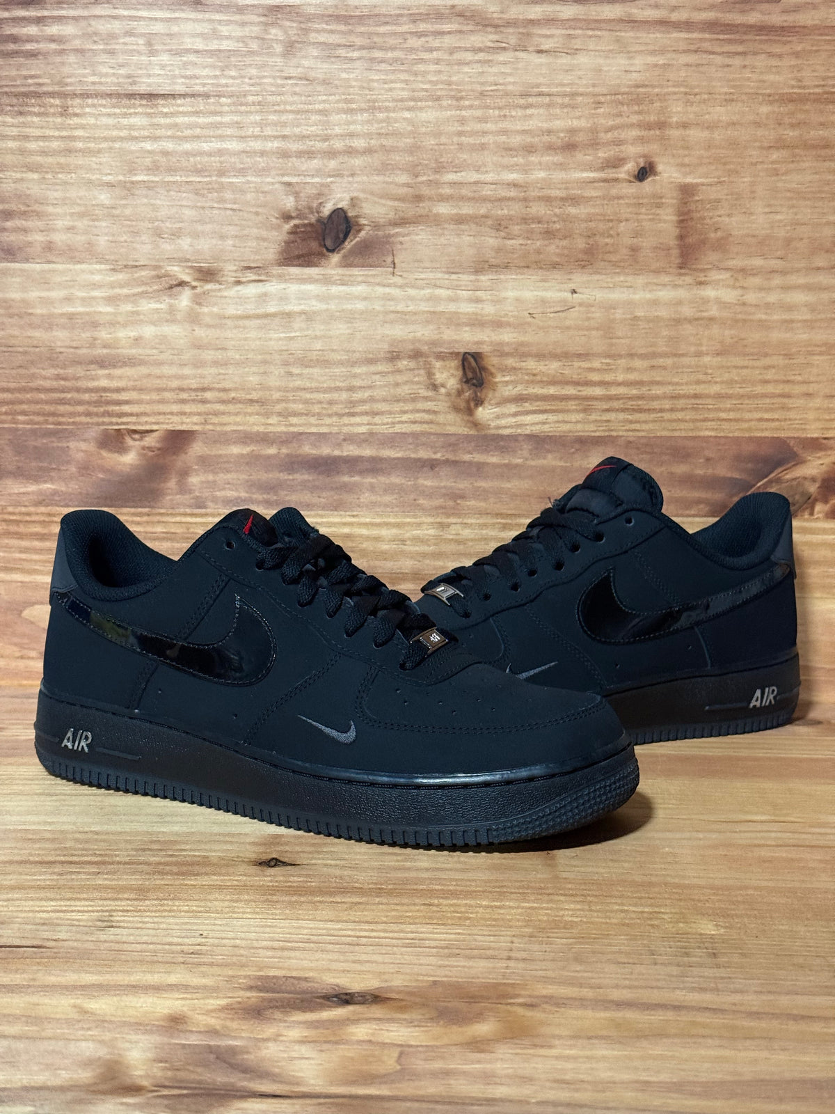 Nike Air Force 1 Low '07 LV8 Black Patent Swoosh