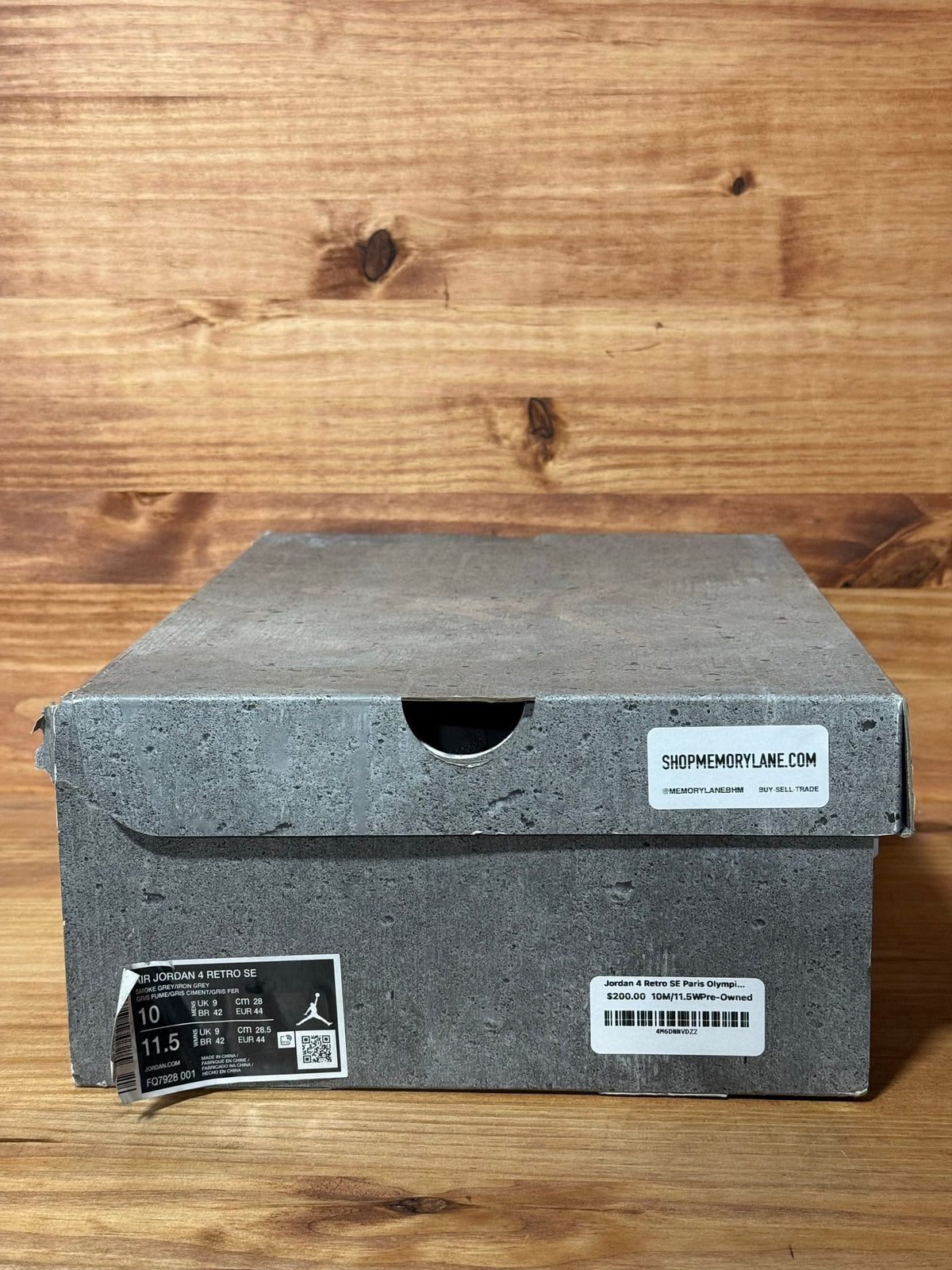 Jordan 4 Retro SE Paris Olympics Wet Cement - Size 10