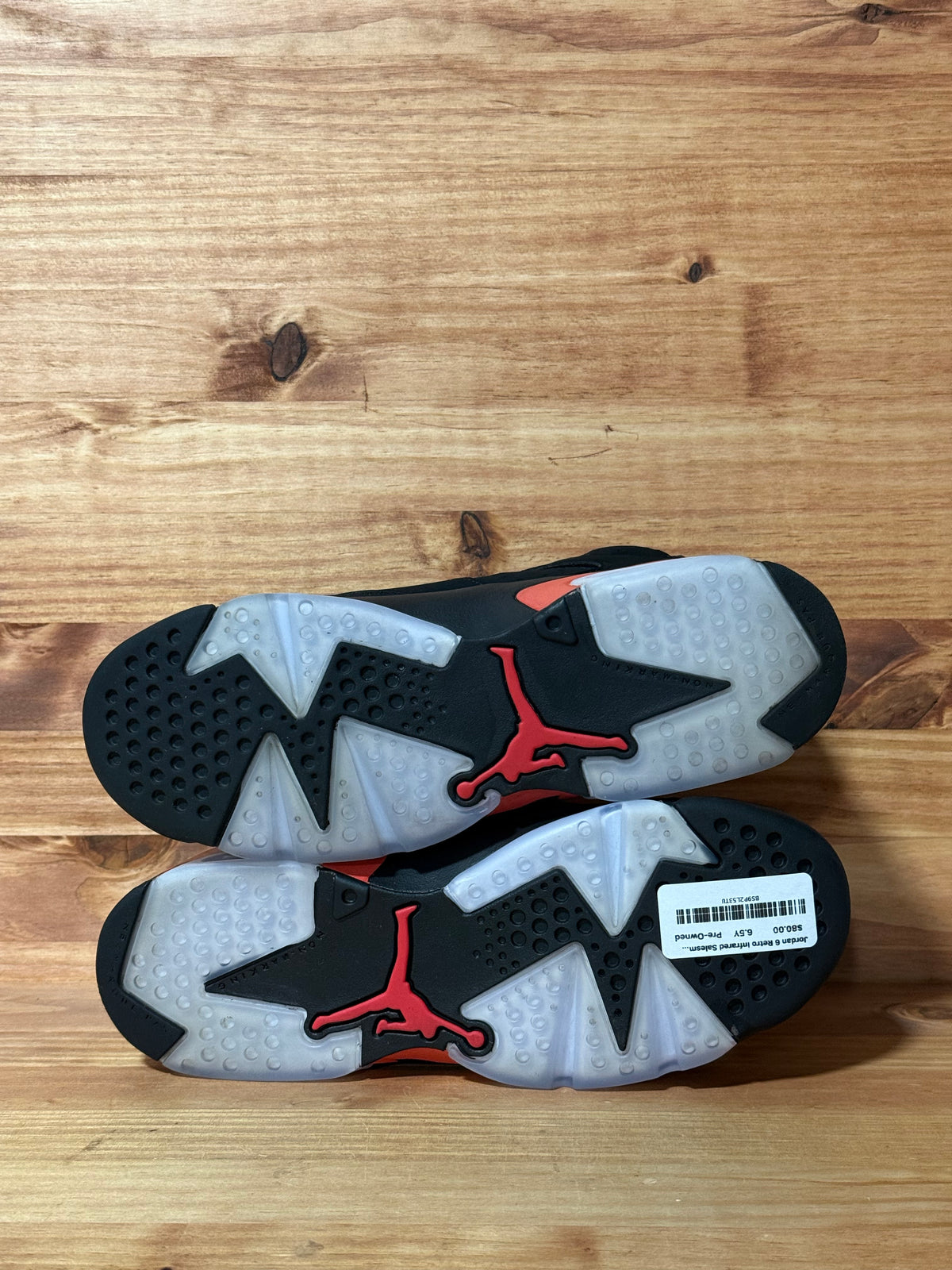 Jordan 6 Retro Infrared Salesman (GS) - Size 6.5Y