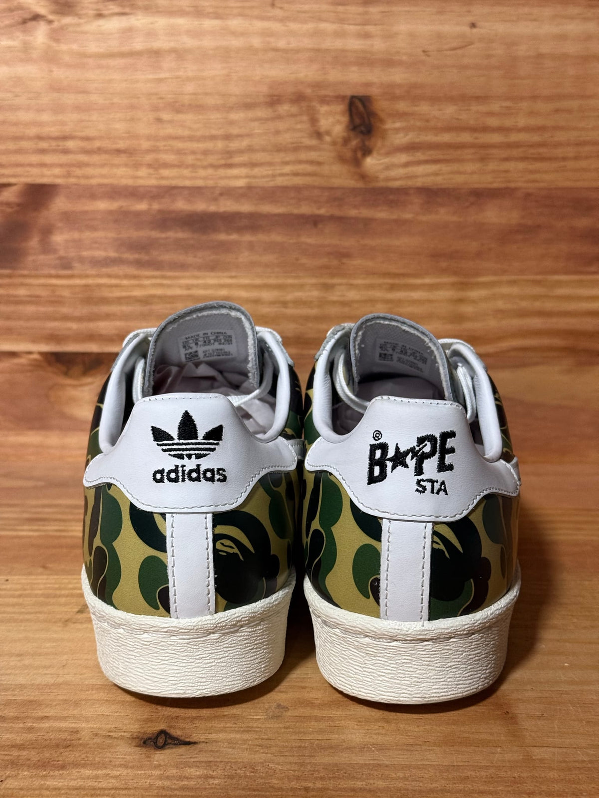 adidas Superstar Bape ABC Camo Green - Size 8.5