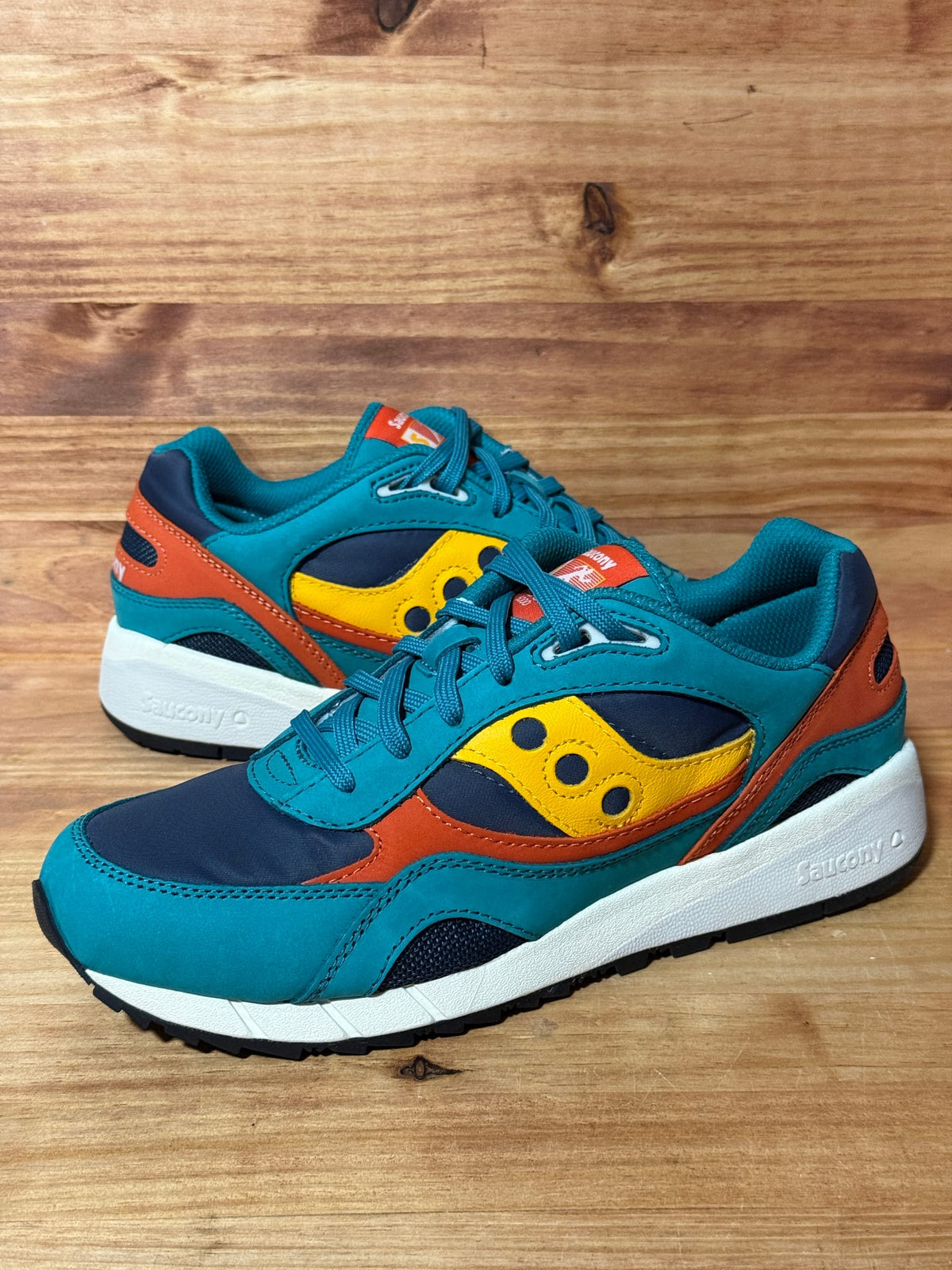 Saucony Shadow 6000 Changing Tides Teal Orange - Size 10