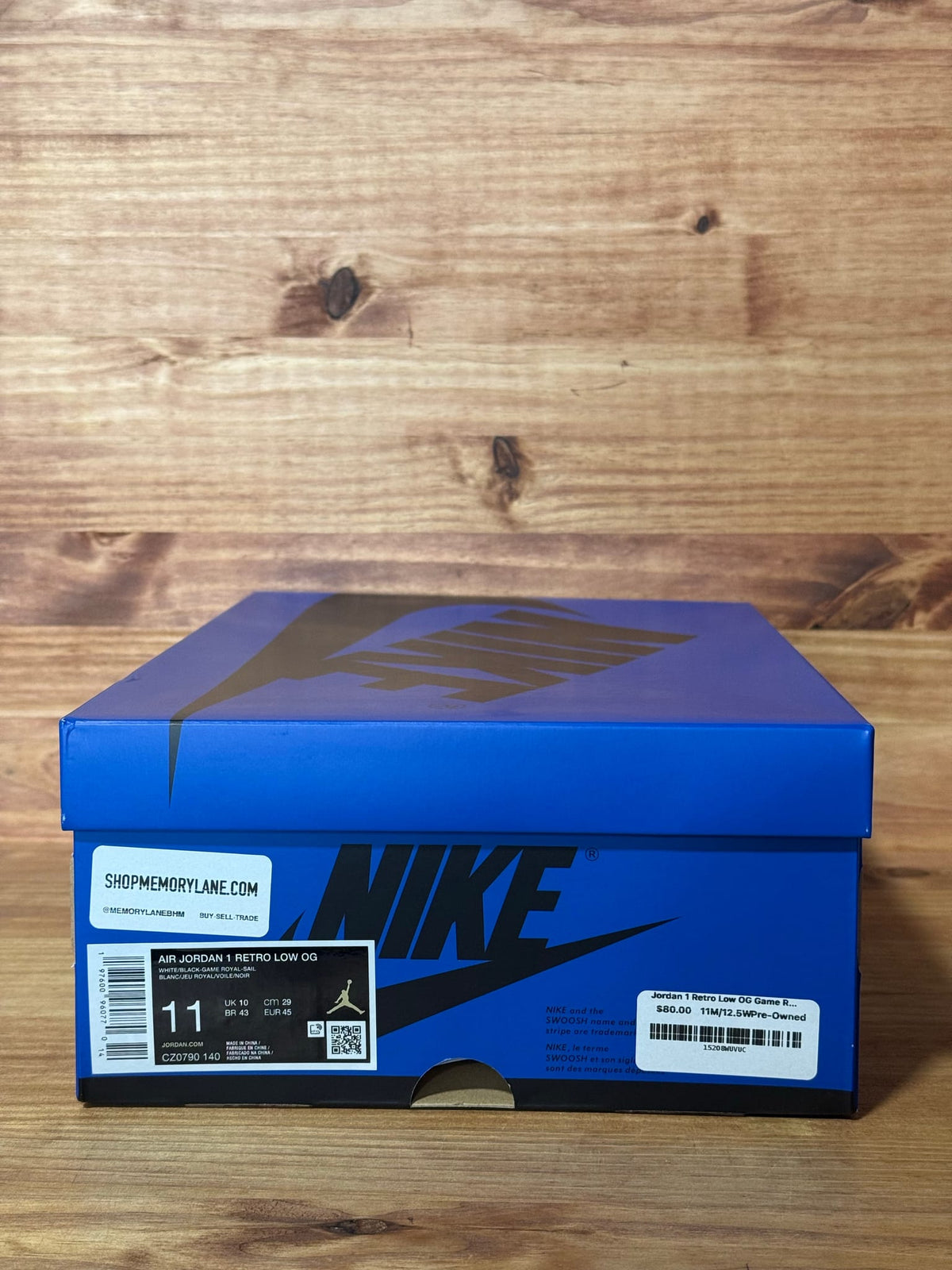 Jordan 1 Retro Low OG Game Royal - Size 11