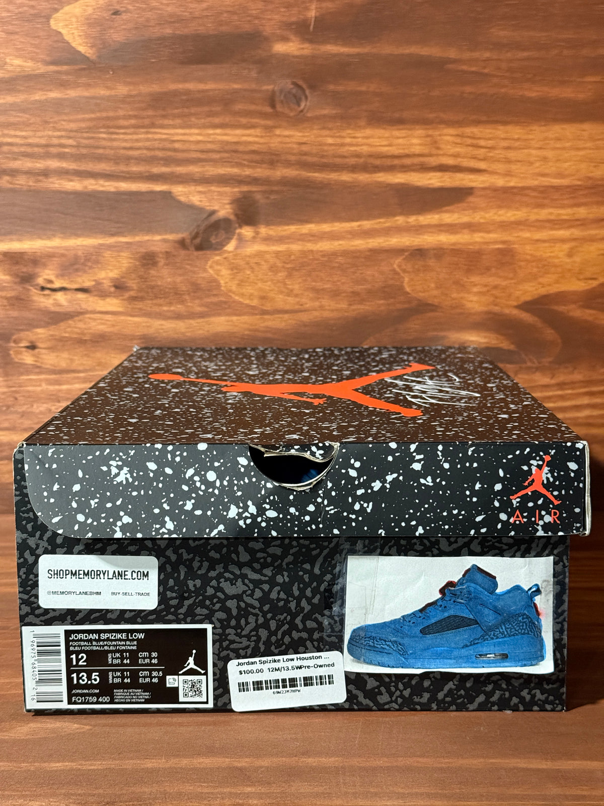 Jordan Spizike Low Houston Oilers