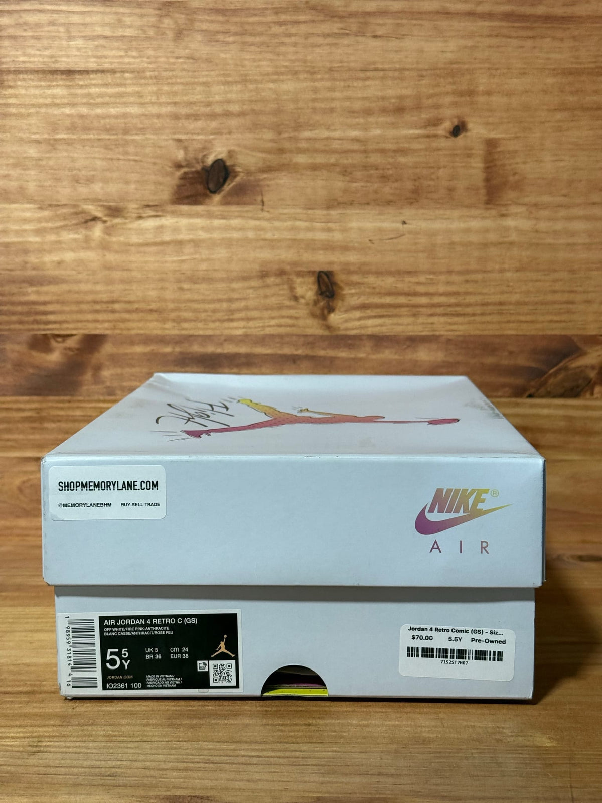 Jordan 4 Retro Comic (GS) - Size 5.5Y