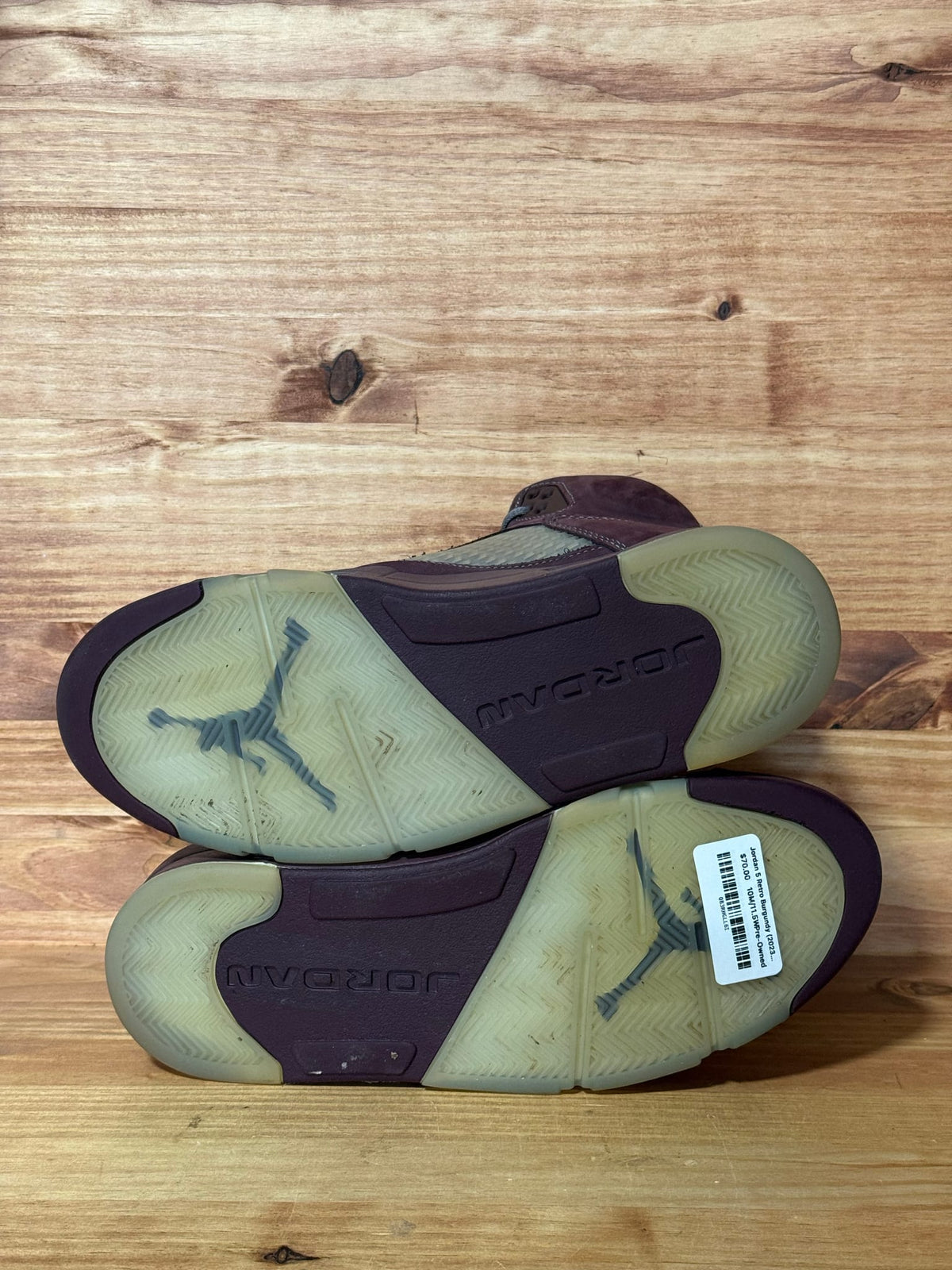 Jordan 5 Retro Burgundy (2023) - Size 10