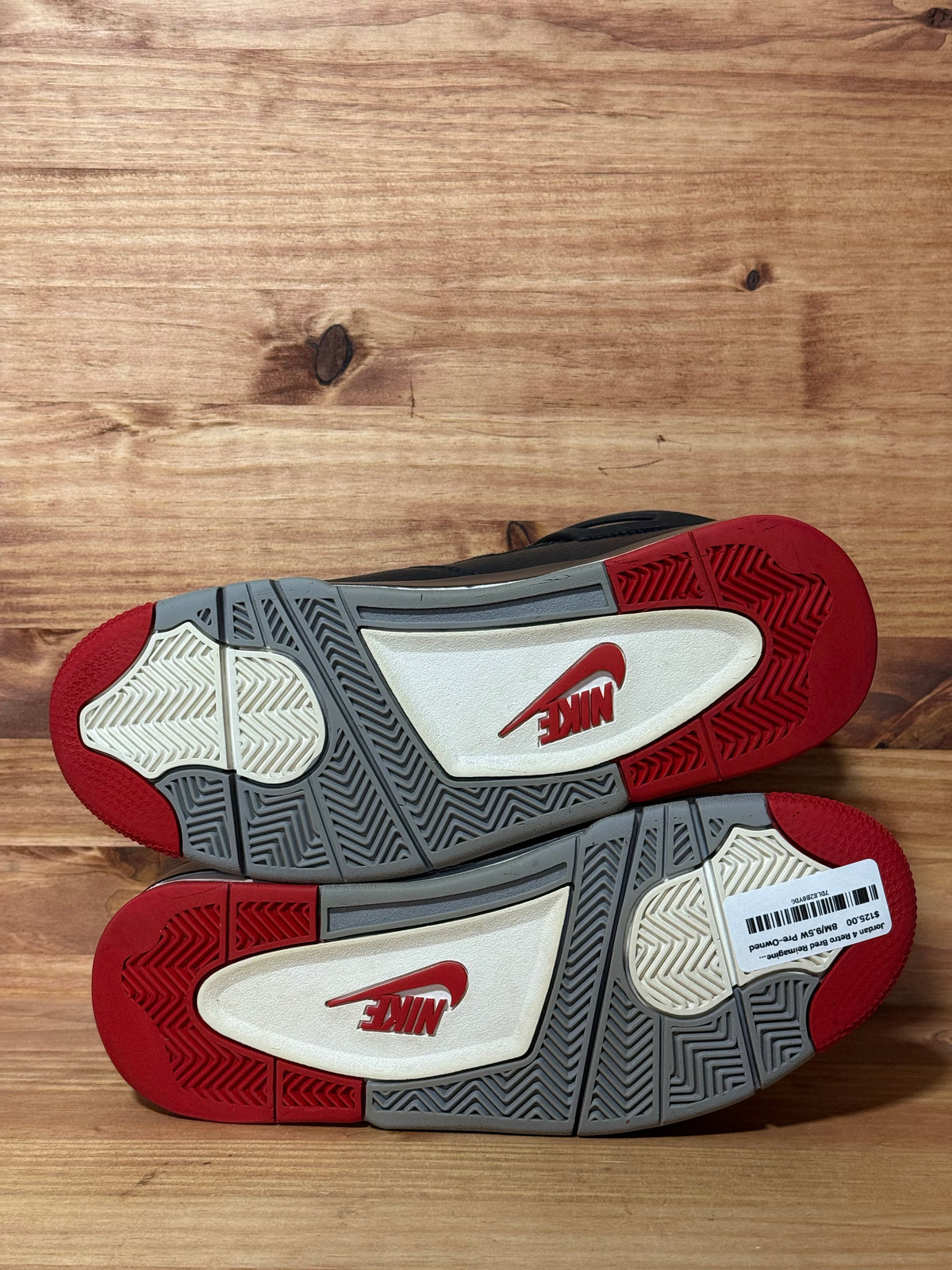Jordan 4 Retro Bred Reimagined Size 8