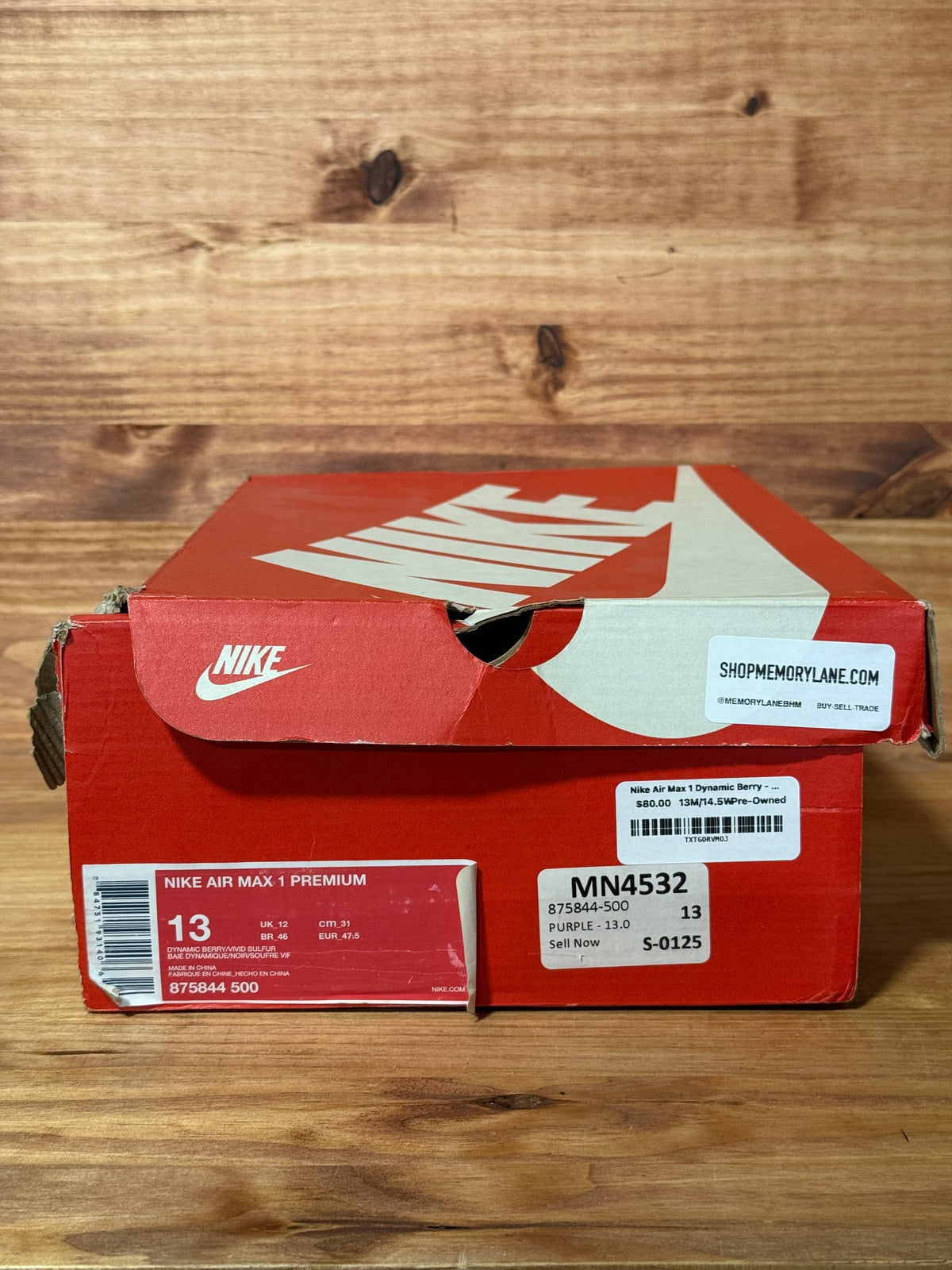 Nike Air Max 1 Dynamic Berry - Size 13