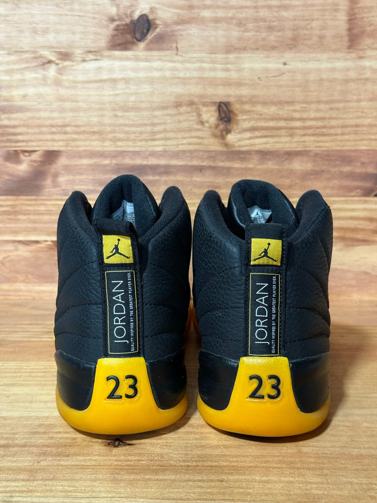 Jordan 12 Retro Black University Gold - Size 10.5