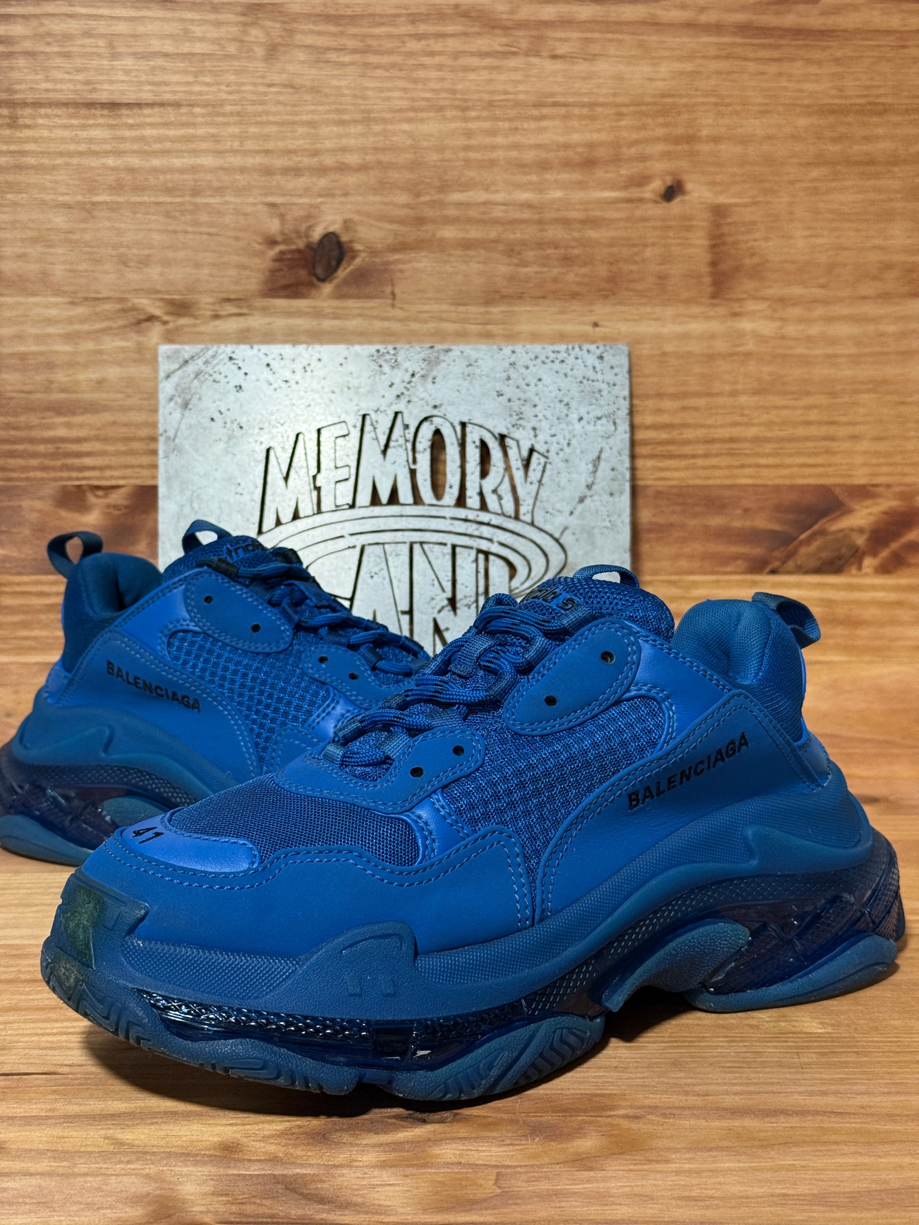 Balenciaga Triple S Clear Sole Teal Blue