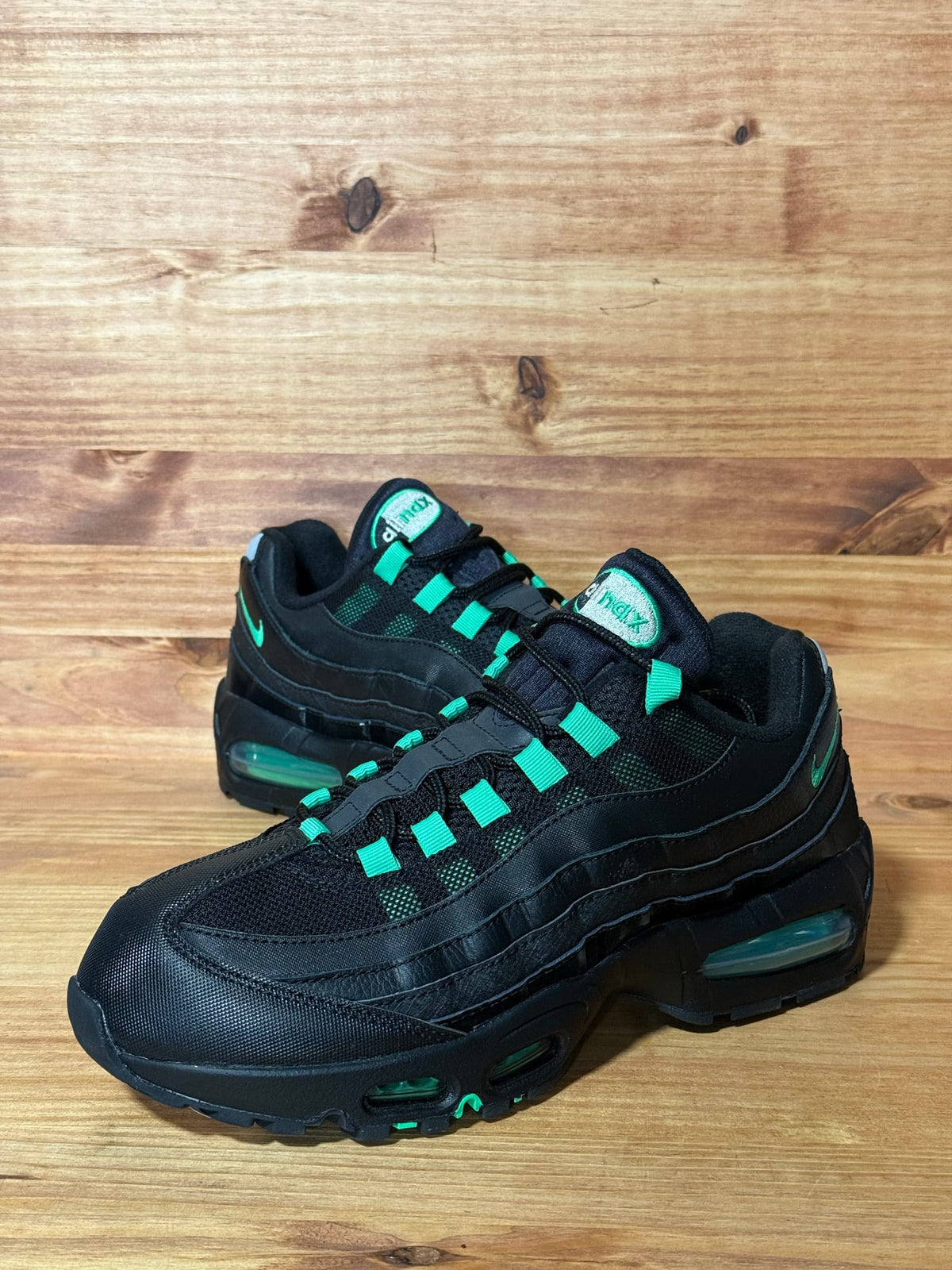 Nike Air Max 95 OG Big Bubble Black Green Shock - Size 9.5