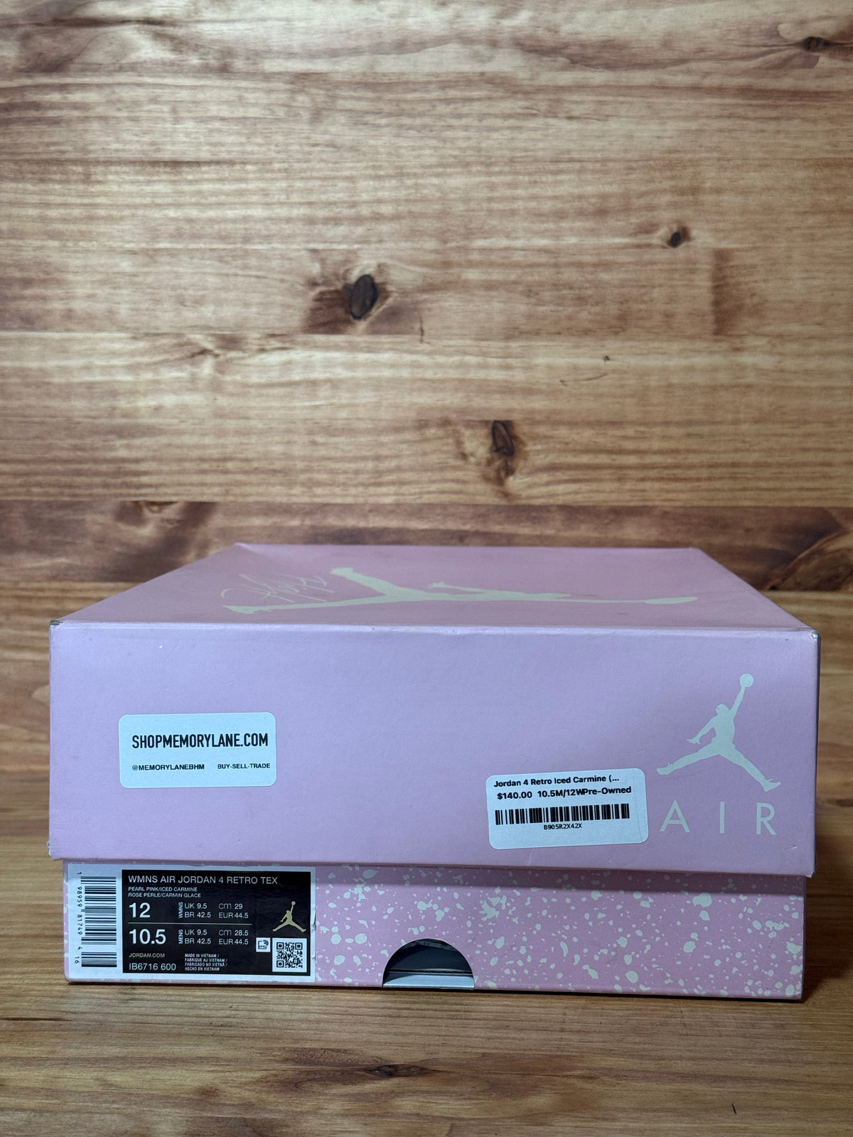 Jordan 4 Retro Iced Carmine (Women's)