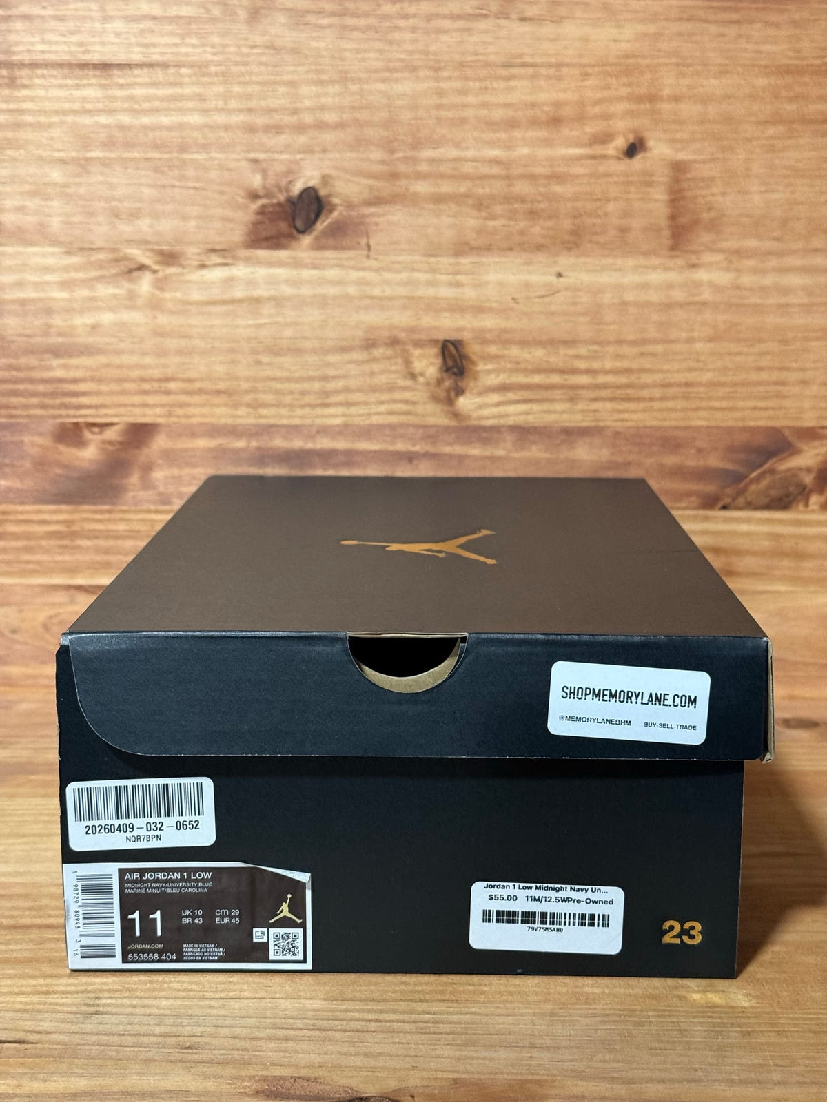 Jordan 1 Low Midnight Navy University Blue - 11