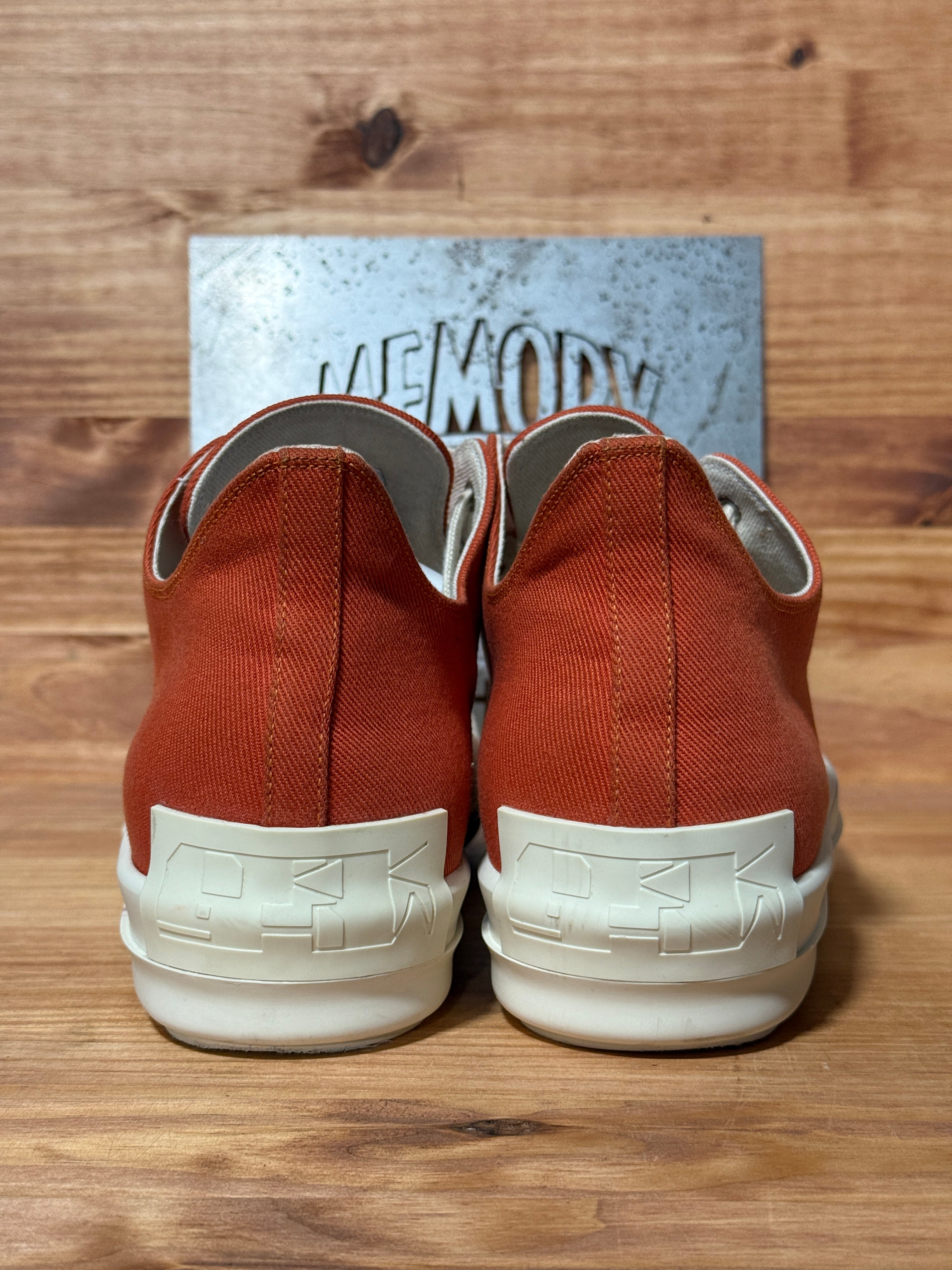 Rick Owens DRKSHDW Fogachine Cotton Denim Low 'Orange'