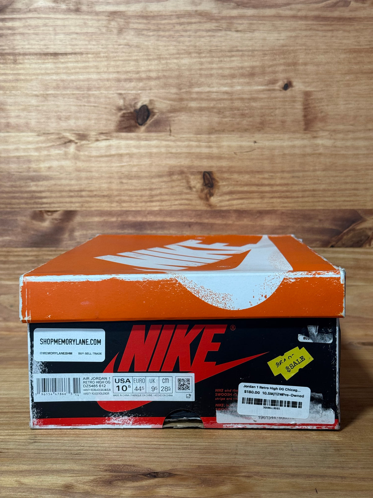 Jordan 1 Retro High OG Chicago Lost and Found - Size 10.5