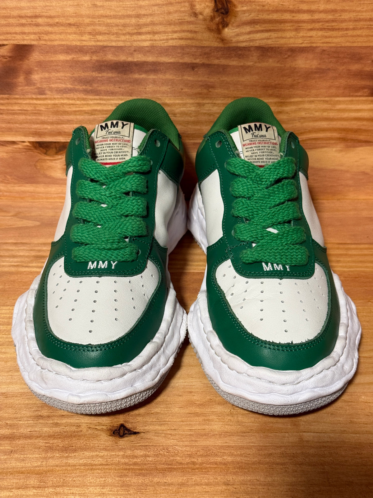 Maison Mihara Yasuhiro Wayne OG Sole Leather Low Green White