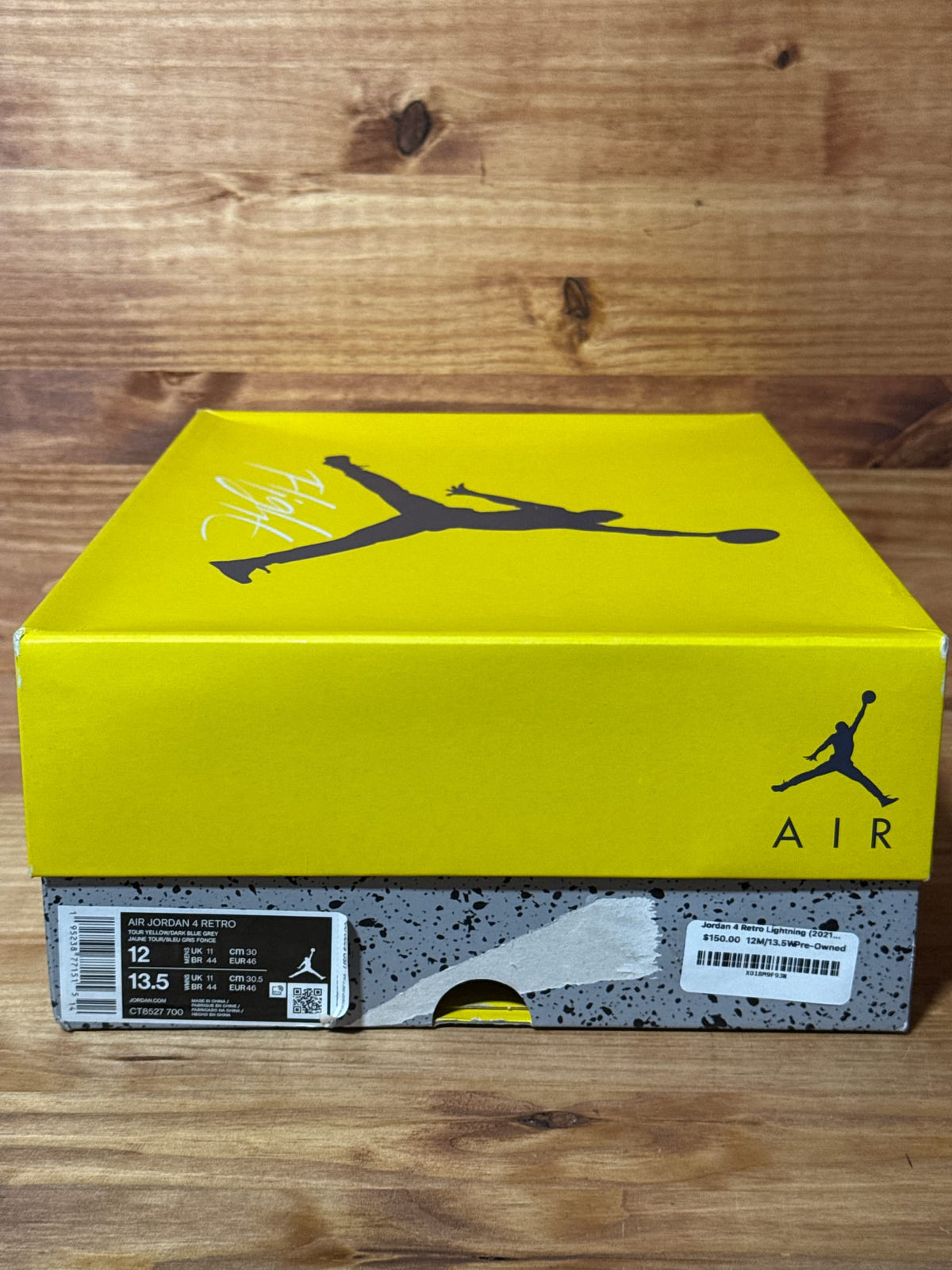 Jordan 4 Retro Lightning (2021) - Size 12