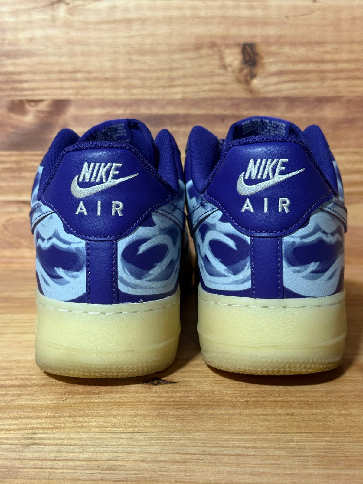 Nike Air Force 1 Low '07 QS Purple Skeleton Halloween (2021) - Size 12