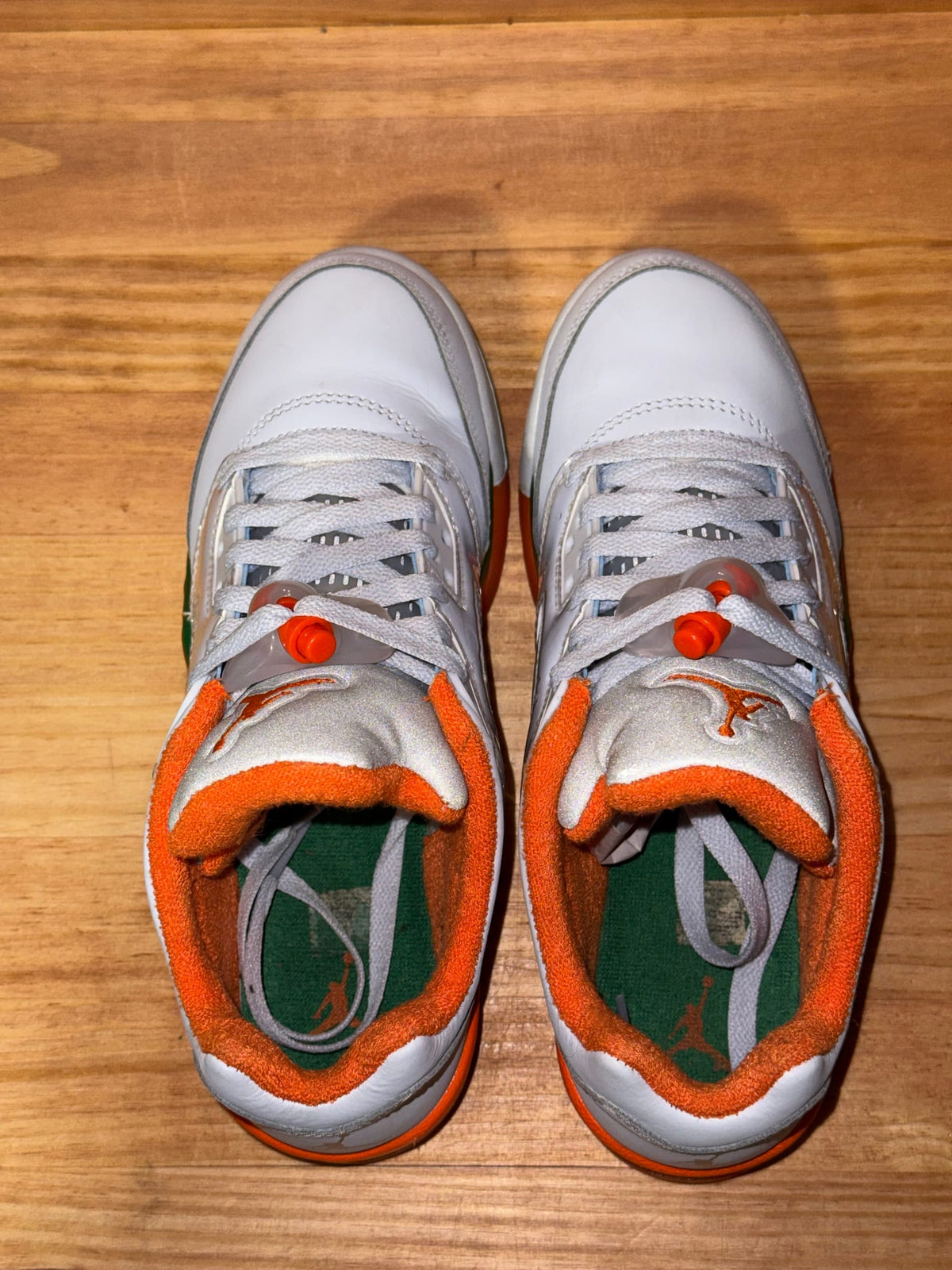 Jordan 5 Retro Low Miami Hurricanes (GS) - Size 6Y
