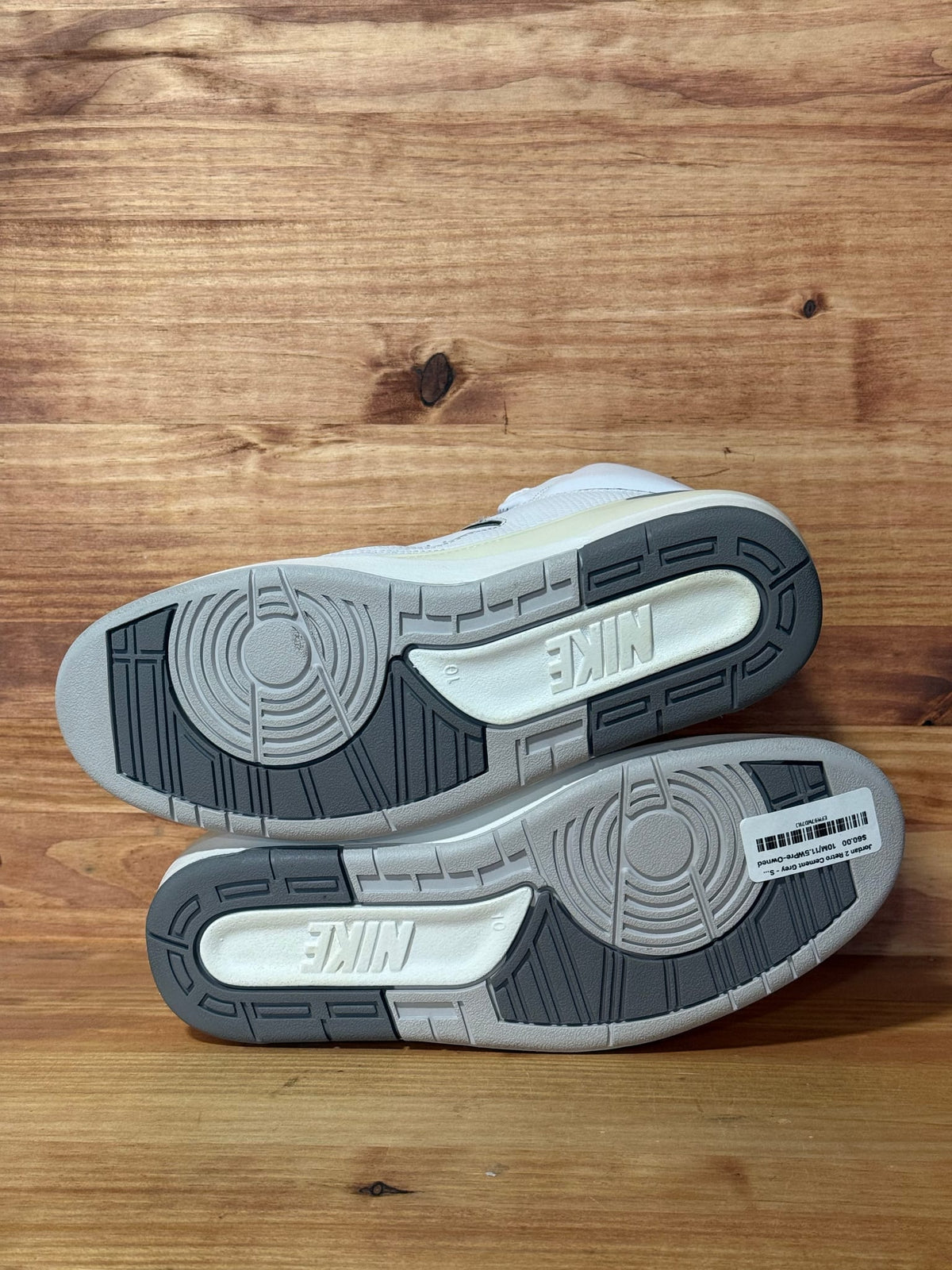 Jordan 2 Retro Cement Grey - Size 10