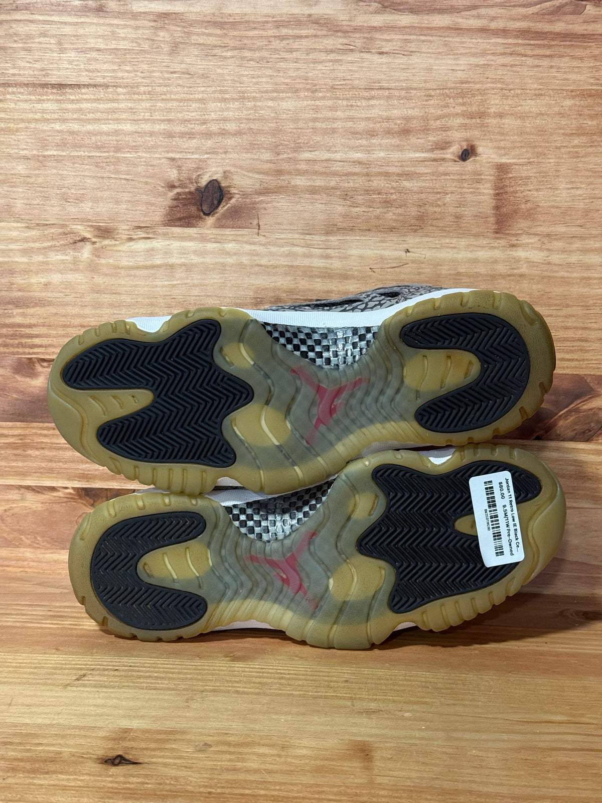 Jordan 11 Retro Low IE Black Cement - Size 9.5