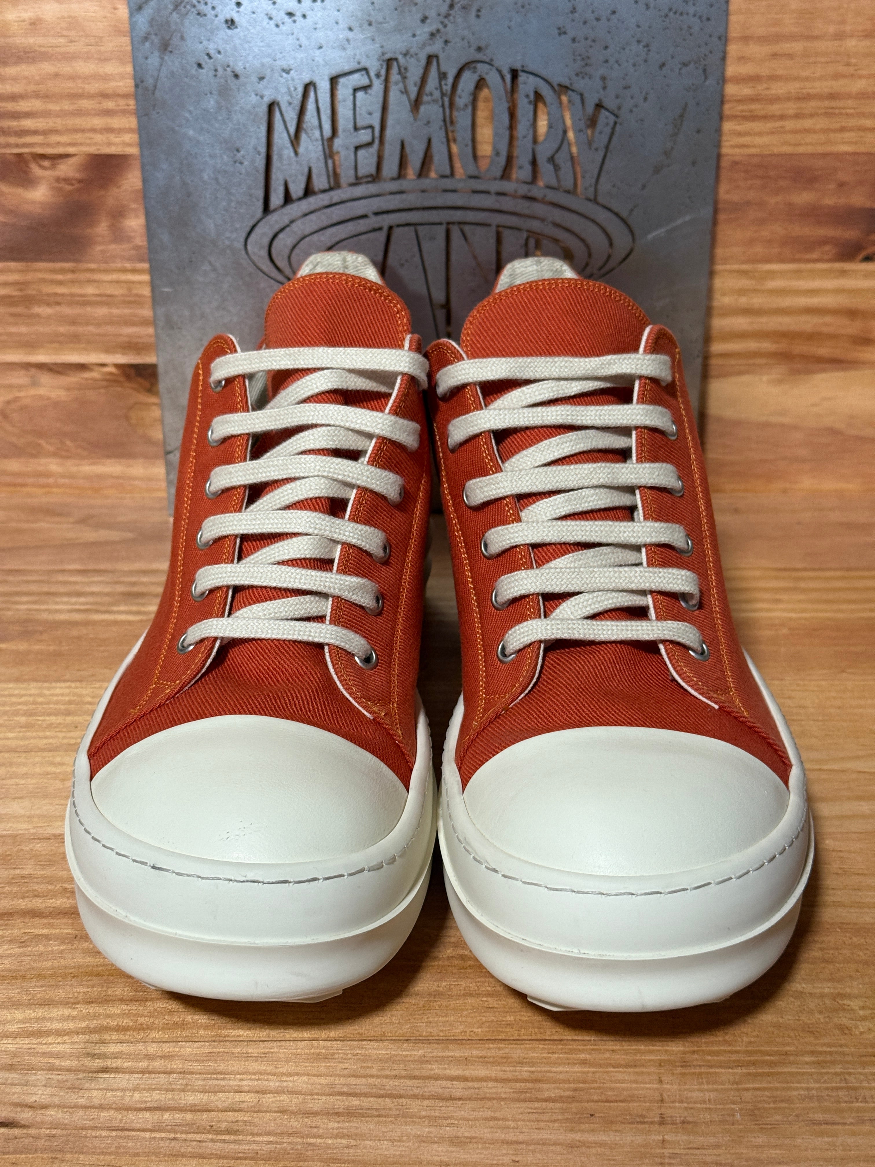 Rick Owens DRKSHDW Fogachine Cotton Denim Low 'Orange'