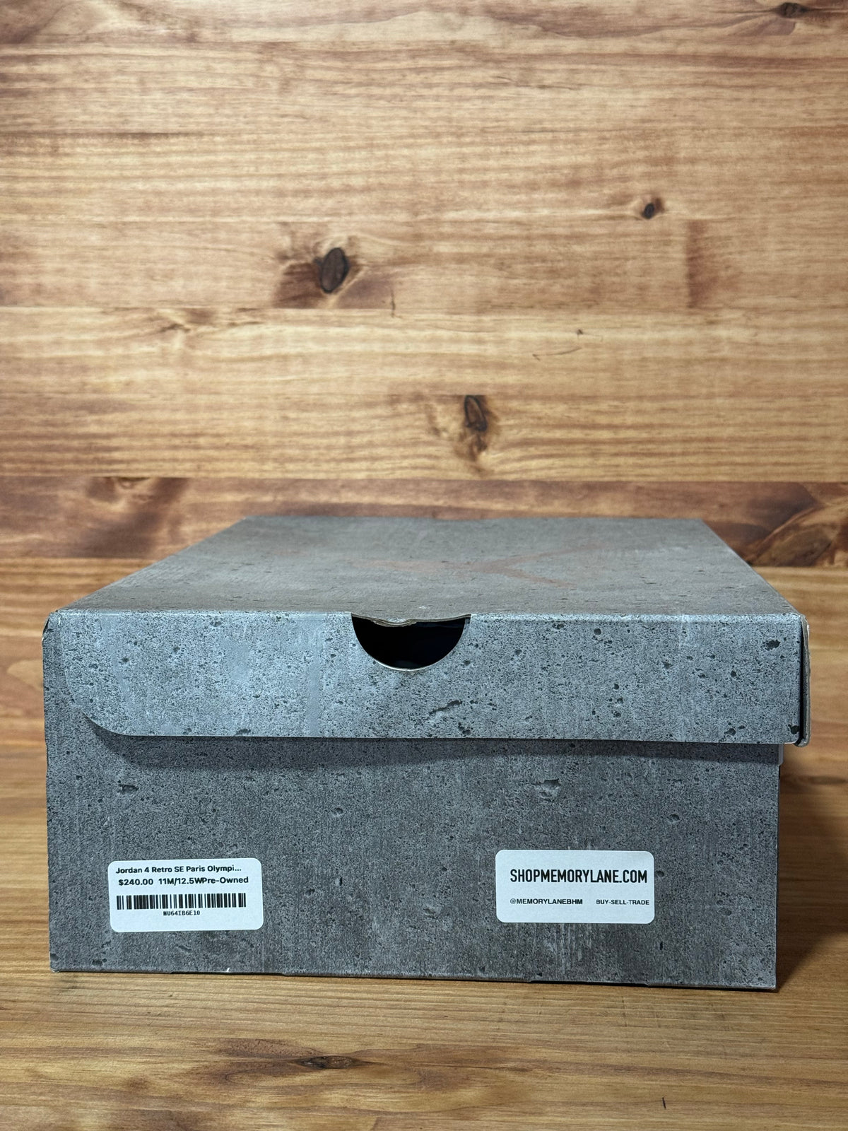 Jordan 4 Retro SE Paris Olympics Wet Cement (Missing Box Label)