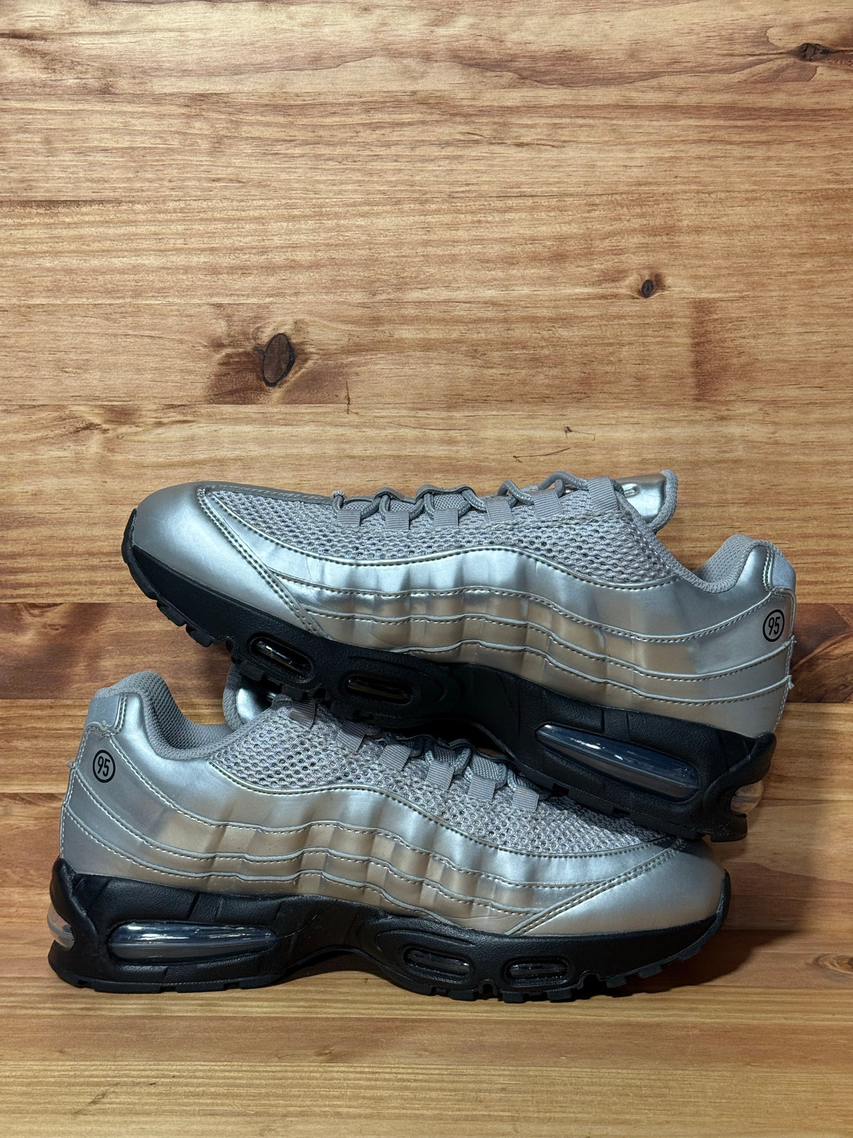 Nike Air Max 95 SE Big Bubble Total 90 Metallic Silver - Size 10