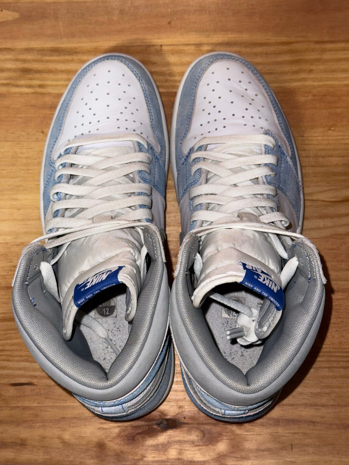 Jordan 1 Retro High Hyper Royal Smoke Grey - Size 12