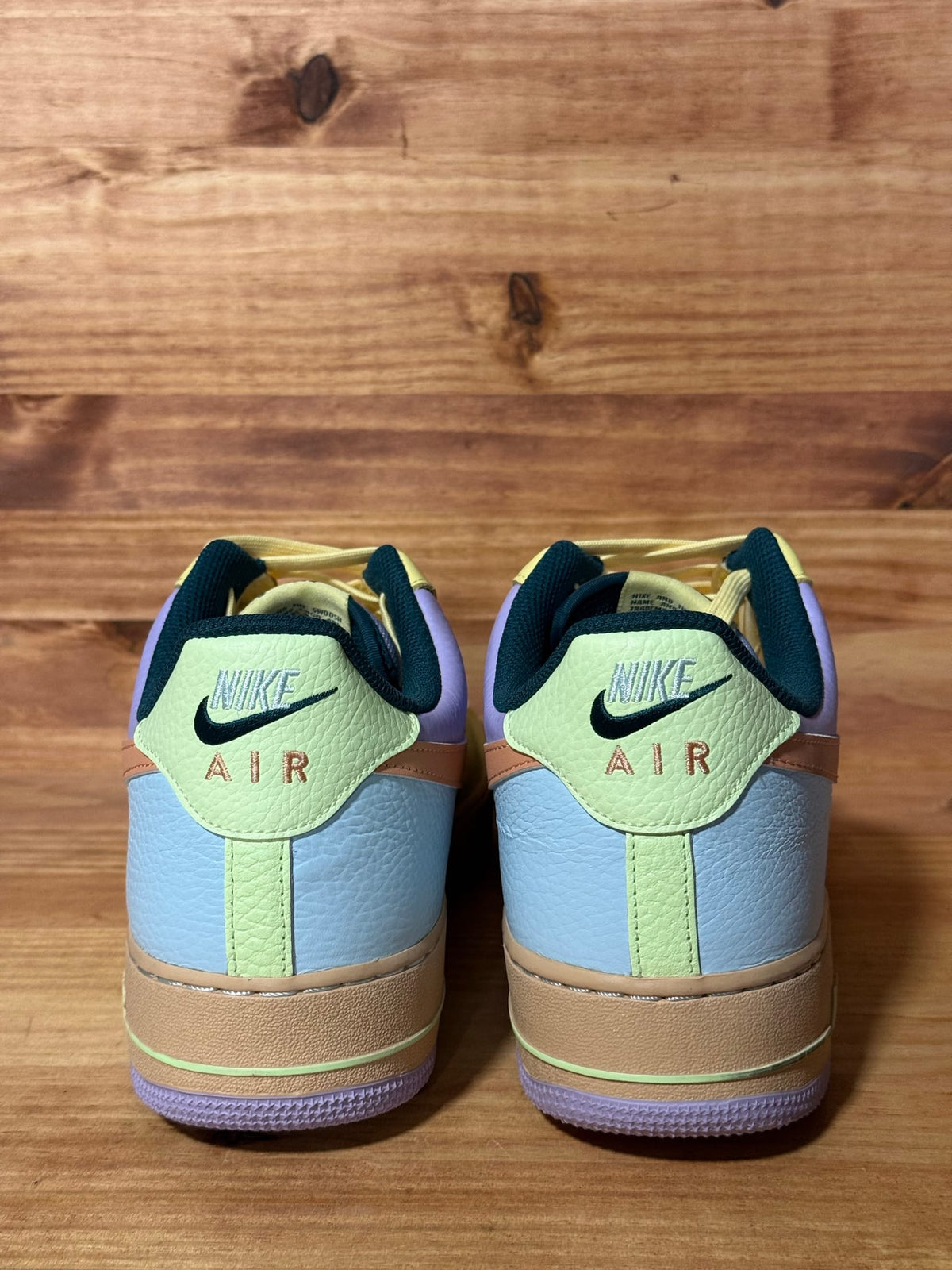 Nike Air Force 1 Low '07 Sesame Hydrangeas Soft Yellow Apricot Agate - Size 13