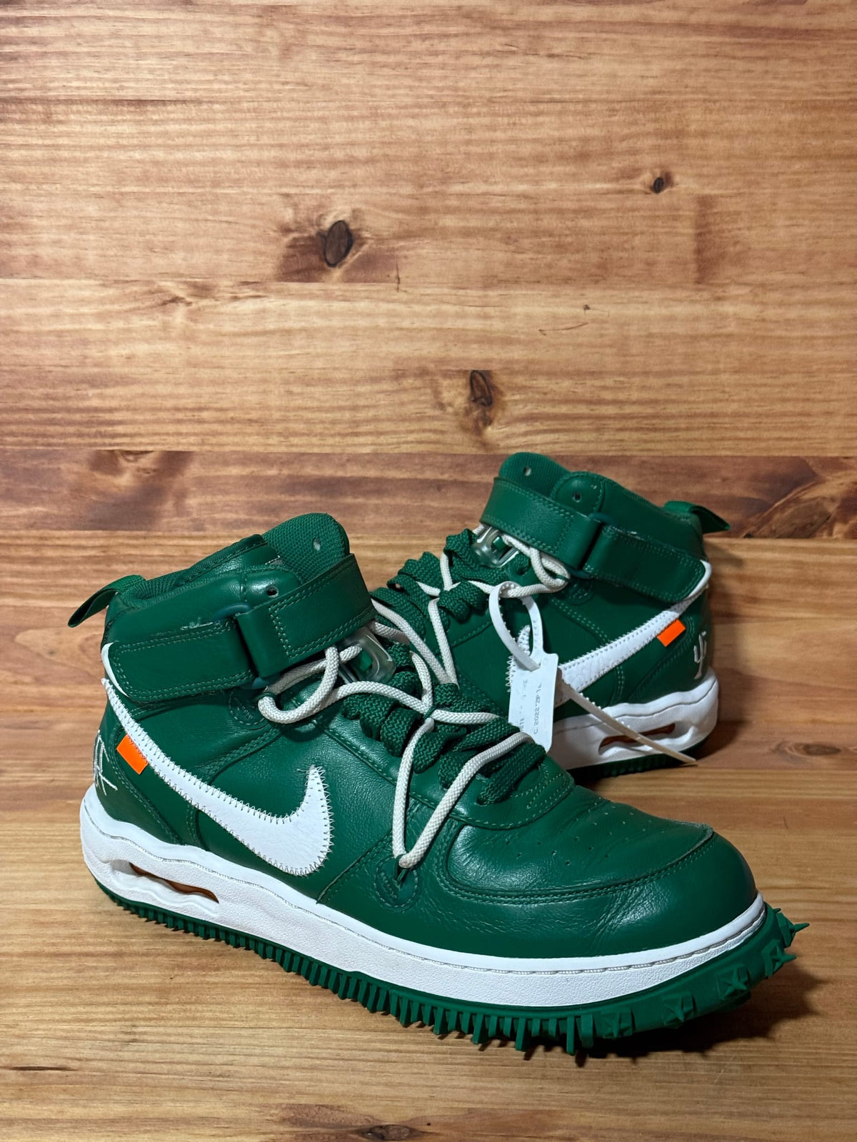 Nike Air Force 1 Mid Off-White Pine Green - Size 10