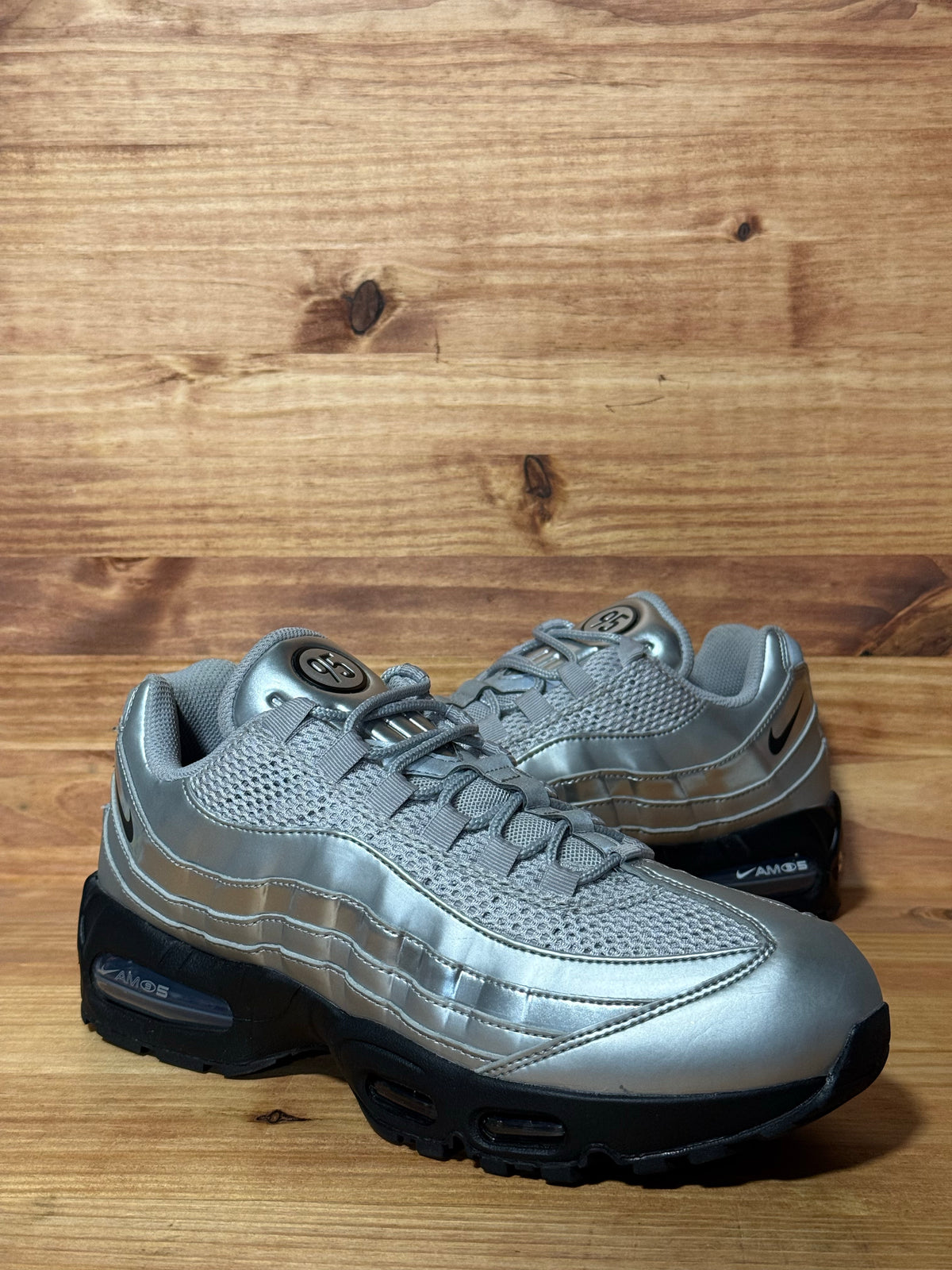 Nike Air Max 95 SE Big Bubble Total 90 Metallic Silver - Size 10