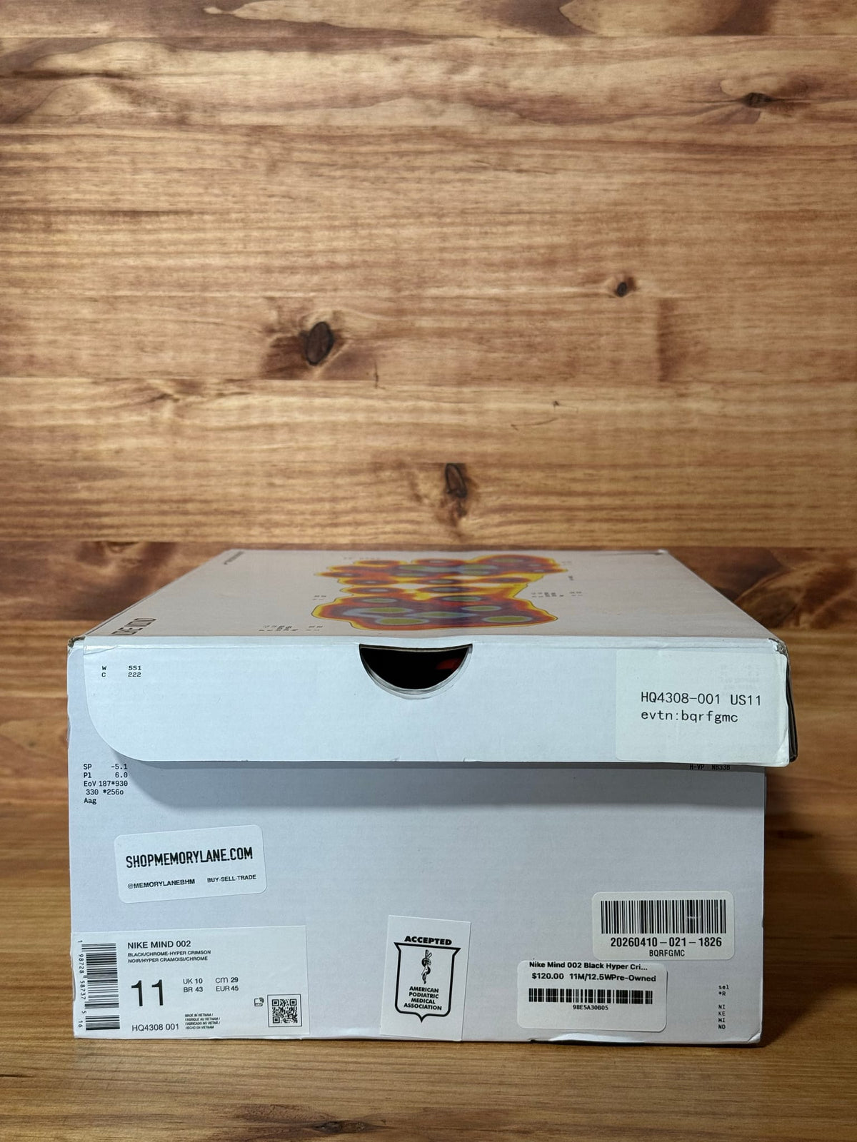 Nike Mind 002 Black Hyper Crimson - Size 11