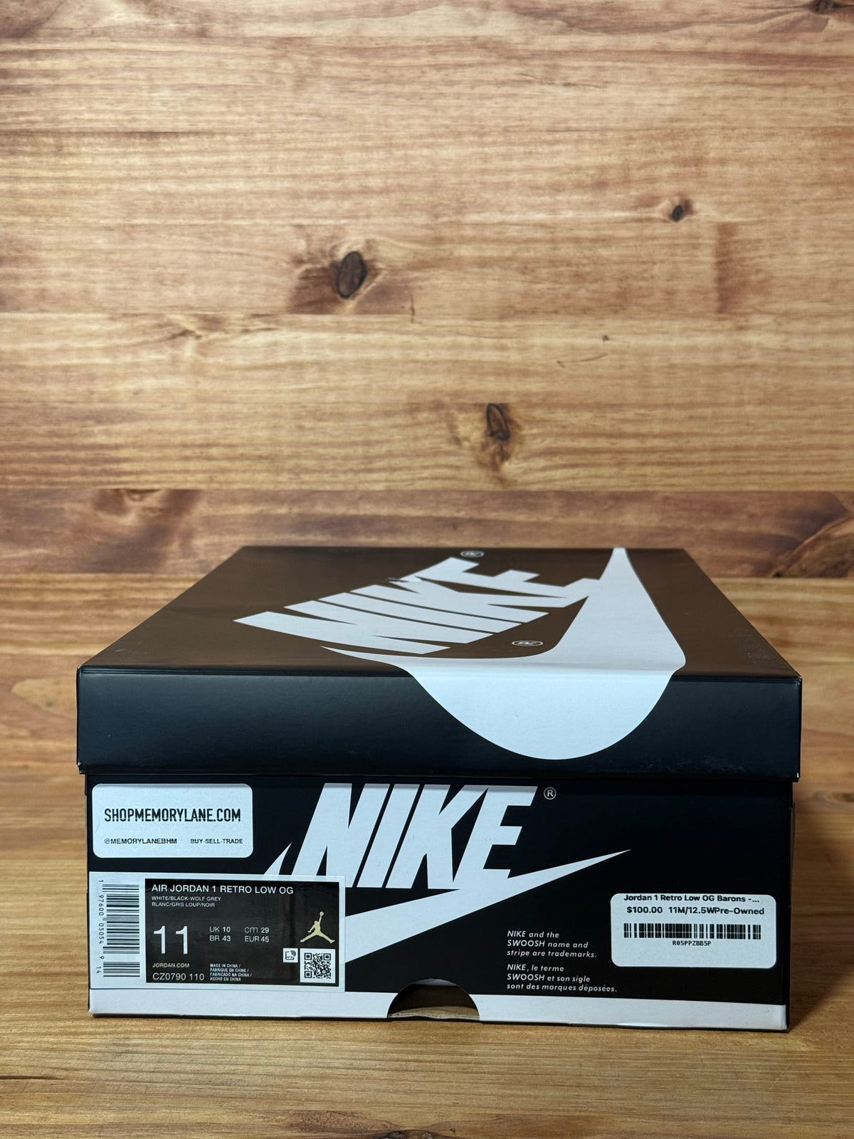 Jordan 1 Retro Low OG Barons - Size 11