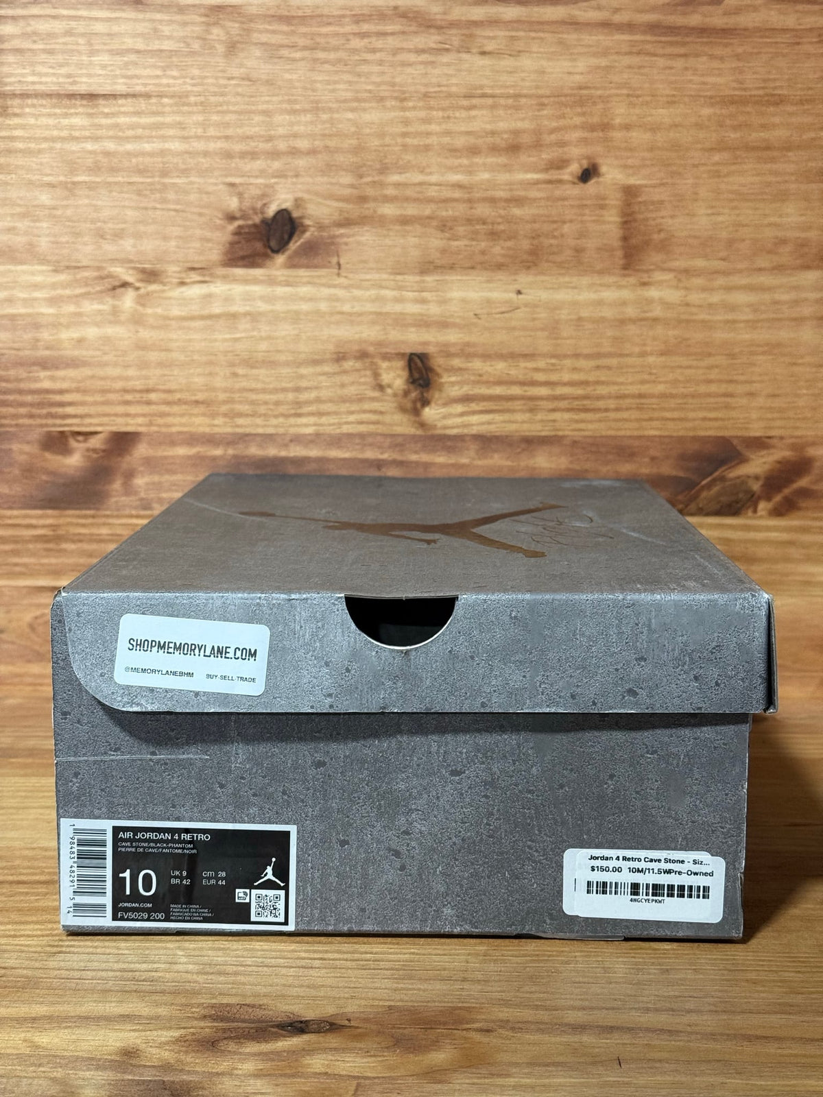 Jordan 4 Retro Cave Stone - Size 10