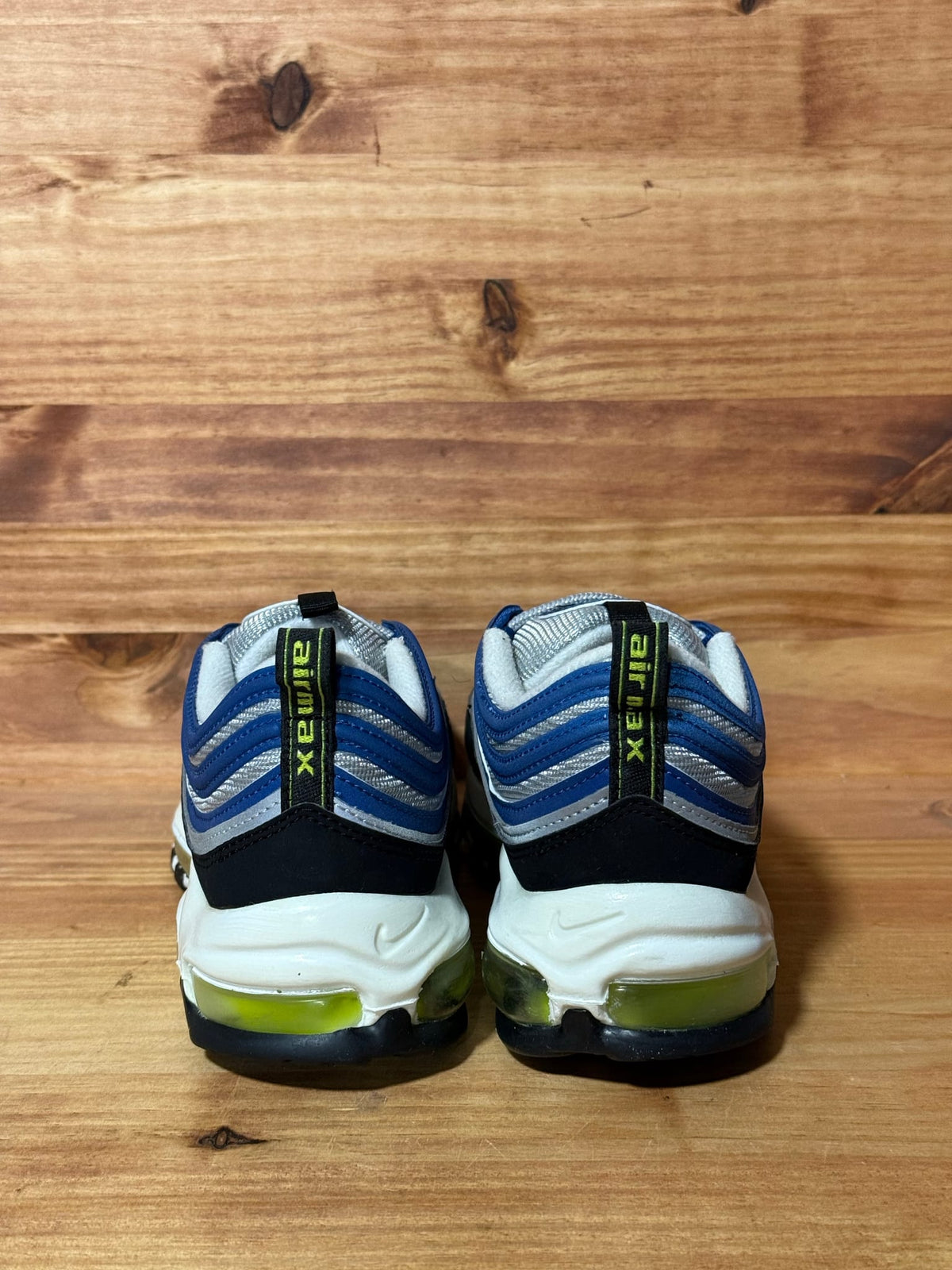 Nike Air Max 97 OG Atlantic Blue Voltage Yellow - Size 8.5