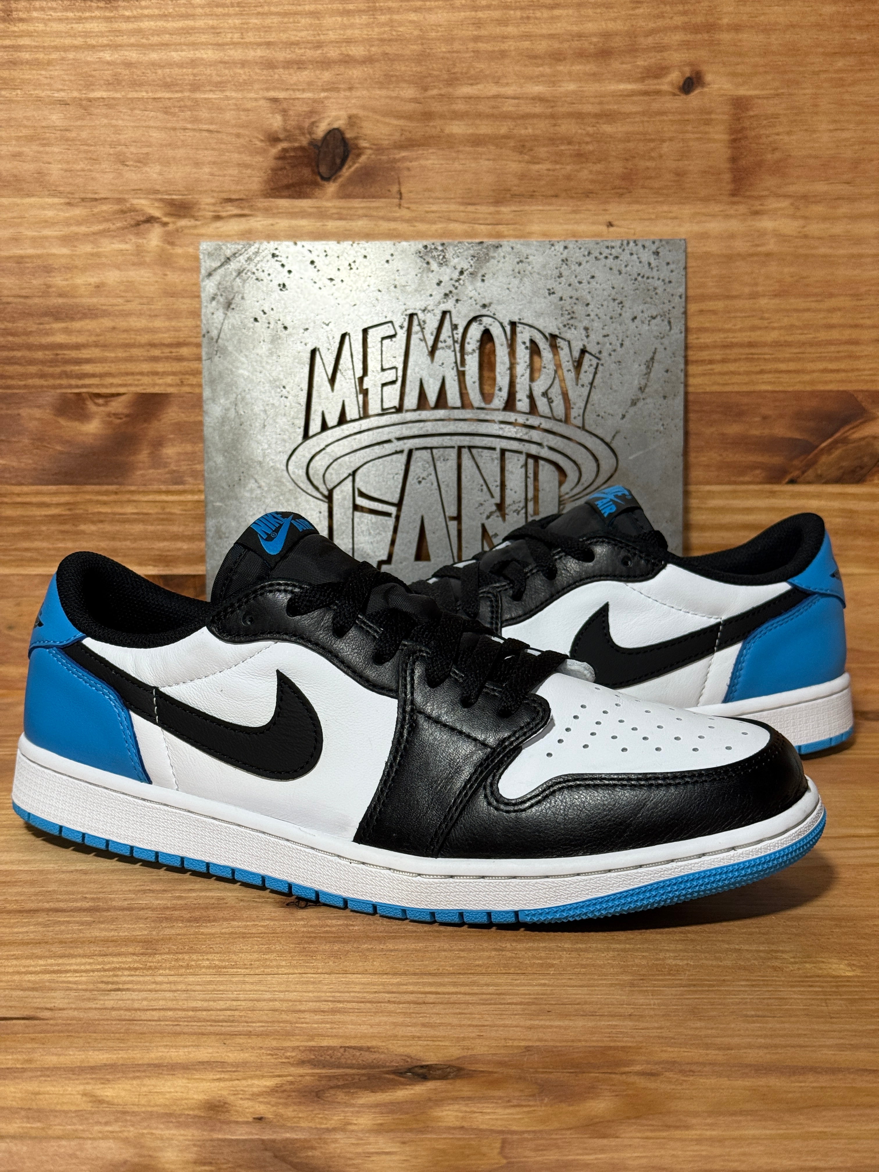 Jordan 1 Retro Low OG Black Dark Powder Blue