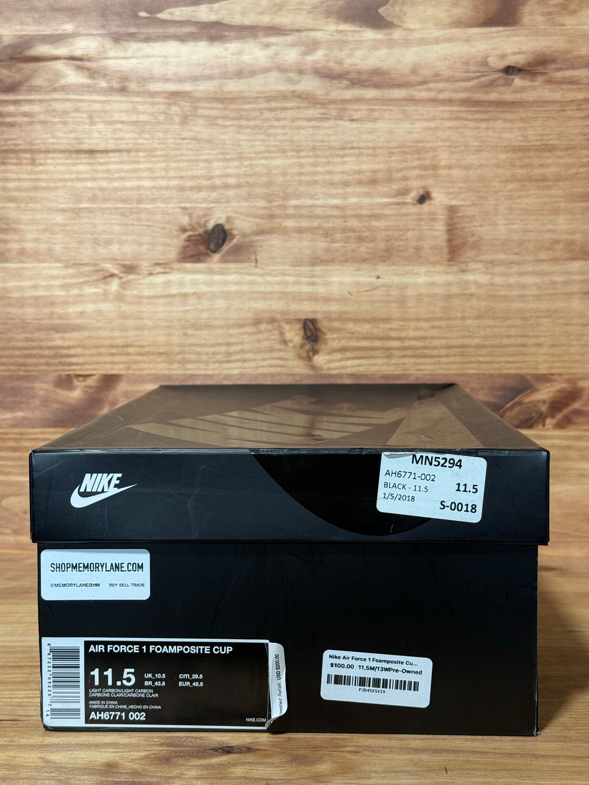 Nike Air Force 1 Foamposite Cup Light Carbon