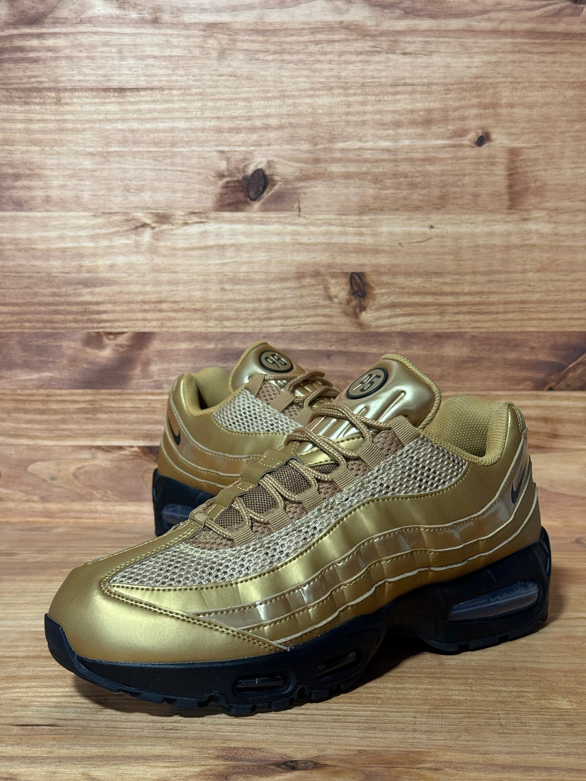 Nike Air Max 95 SE Big Bubble Total 90 Metallic Gold - Size 10