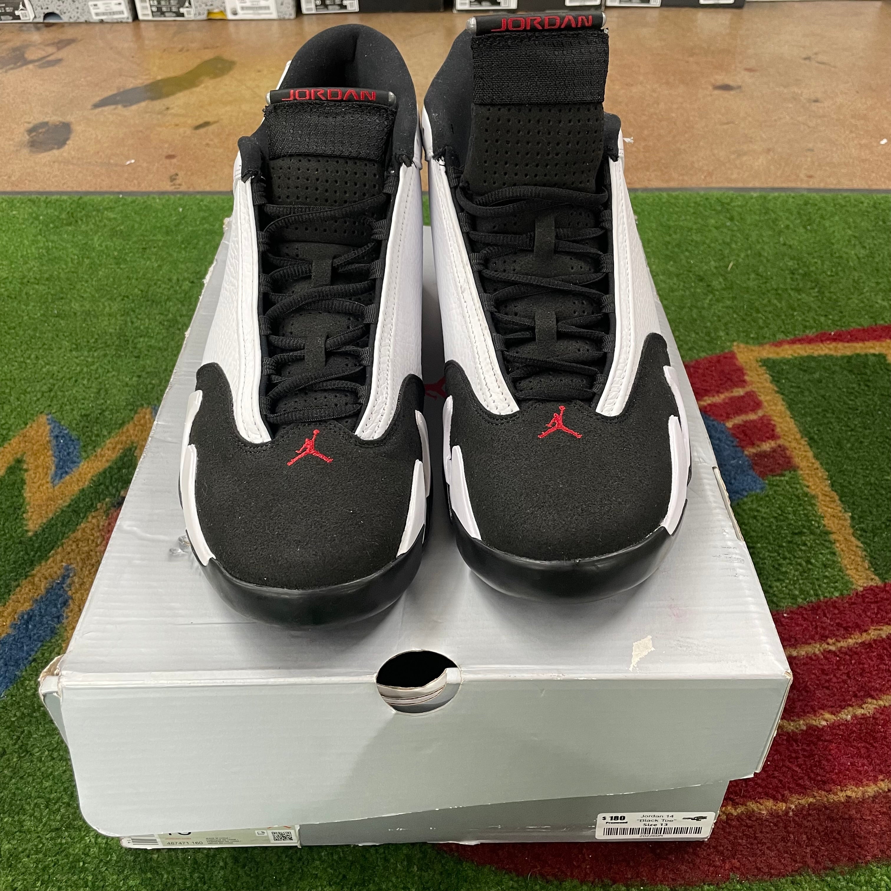 Jordan 14 “Black Toe” Size 13