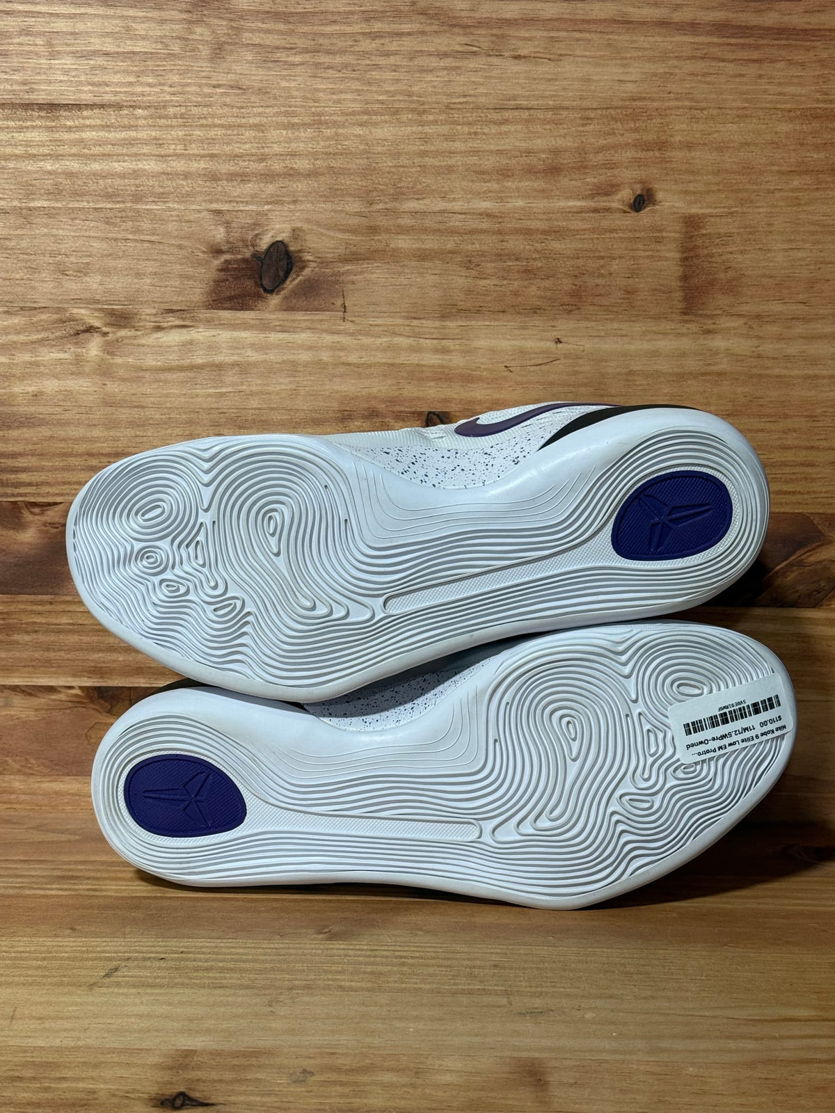 Nike Kobe 9 Elite Low EM Protro White Court Purple - Size 11