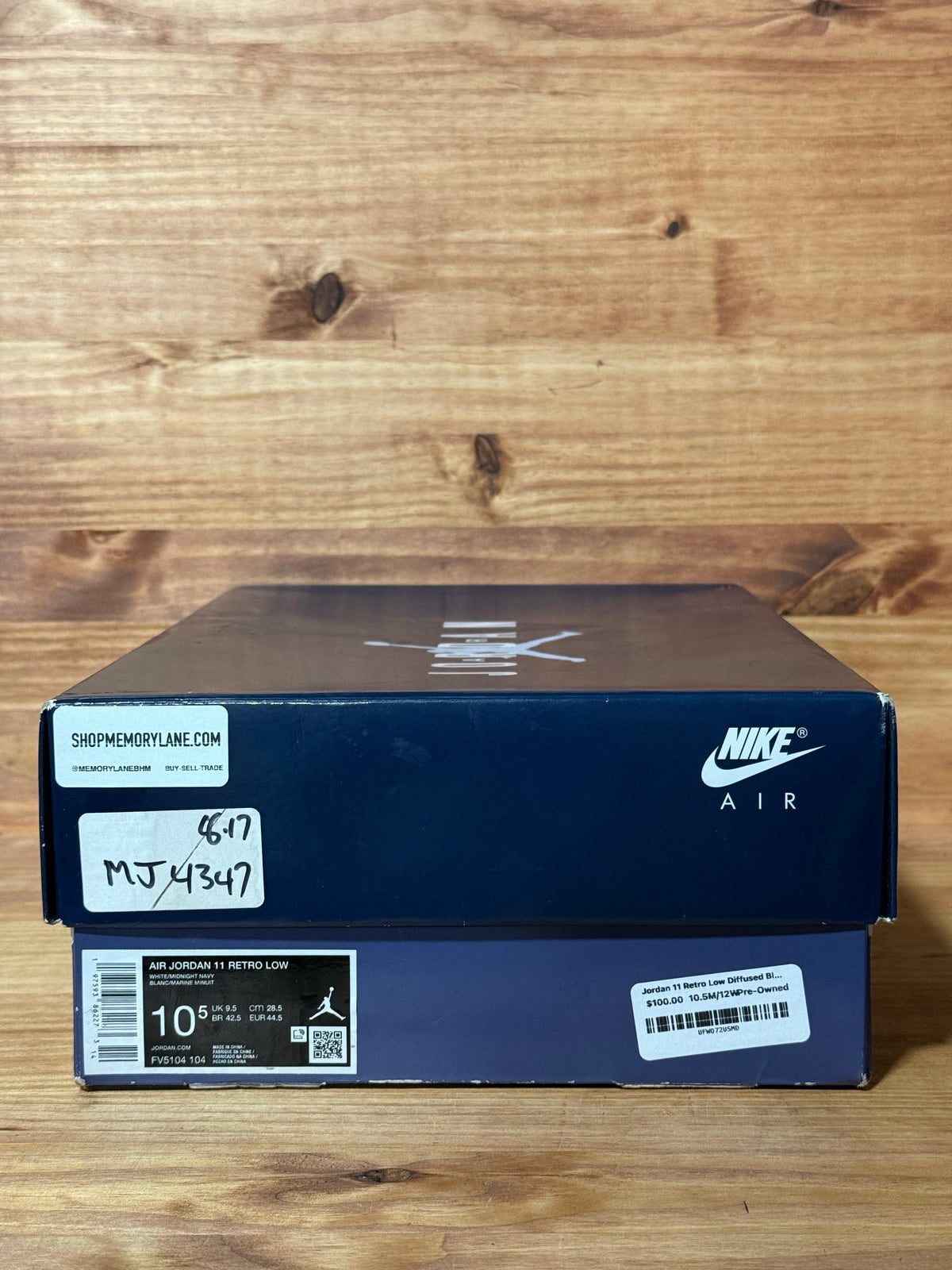 Jordan 11 Retro Low Diffused Blue - Size 10.5