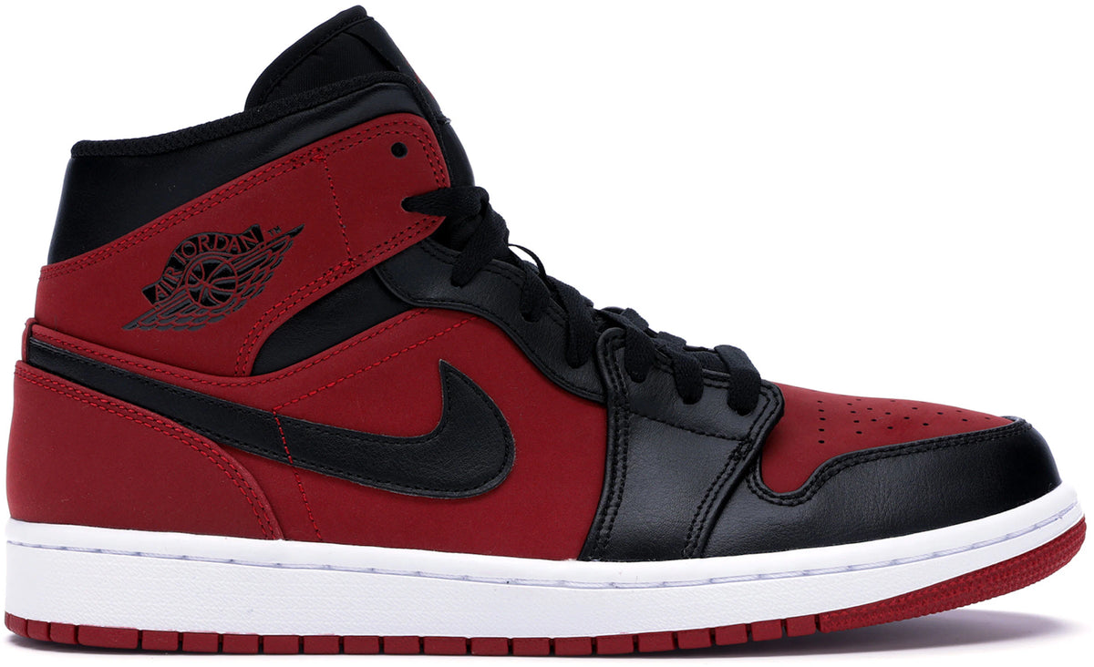 Jordan 1 Mid Gym Red Black