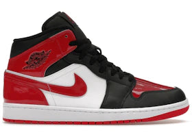 Jordan 1 Mid SE Patent Bred Toe