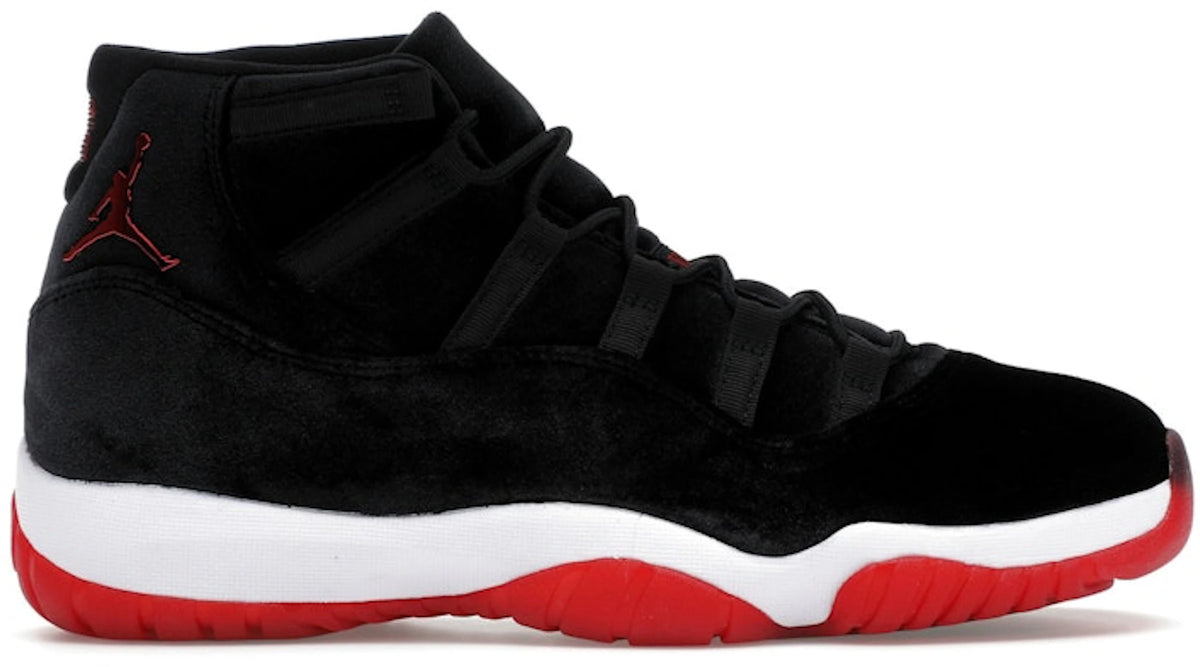 Jordan 11 Retro Bred Velvet (Women's) - Size 11W/9.5M